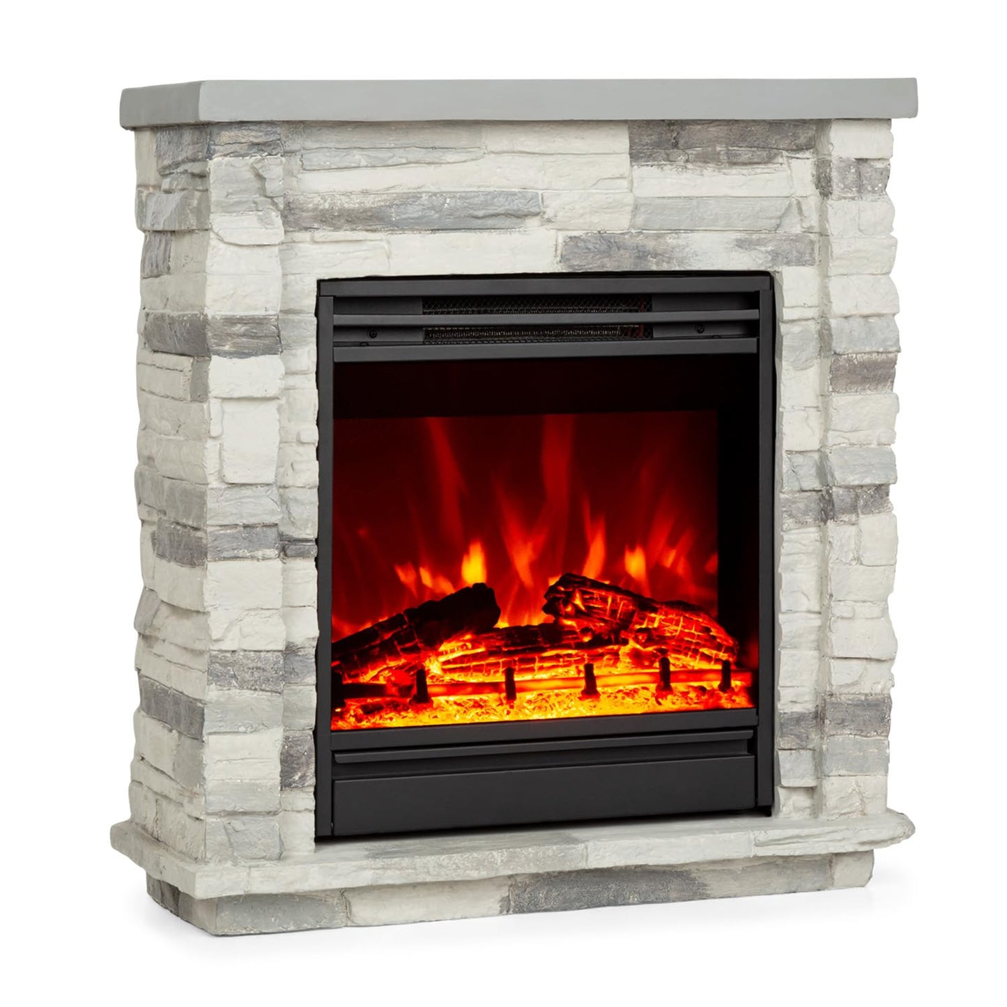 Klarstein Lienz Electric Fireplace with LED Flame Effect