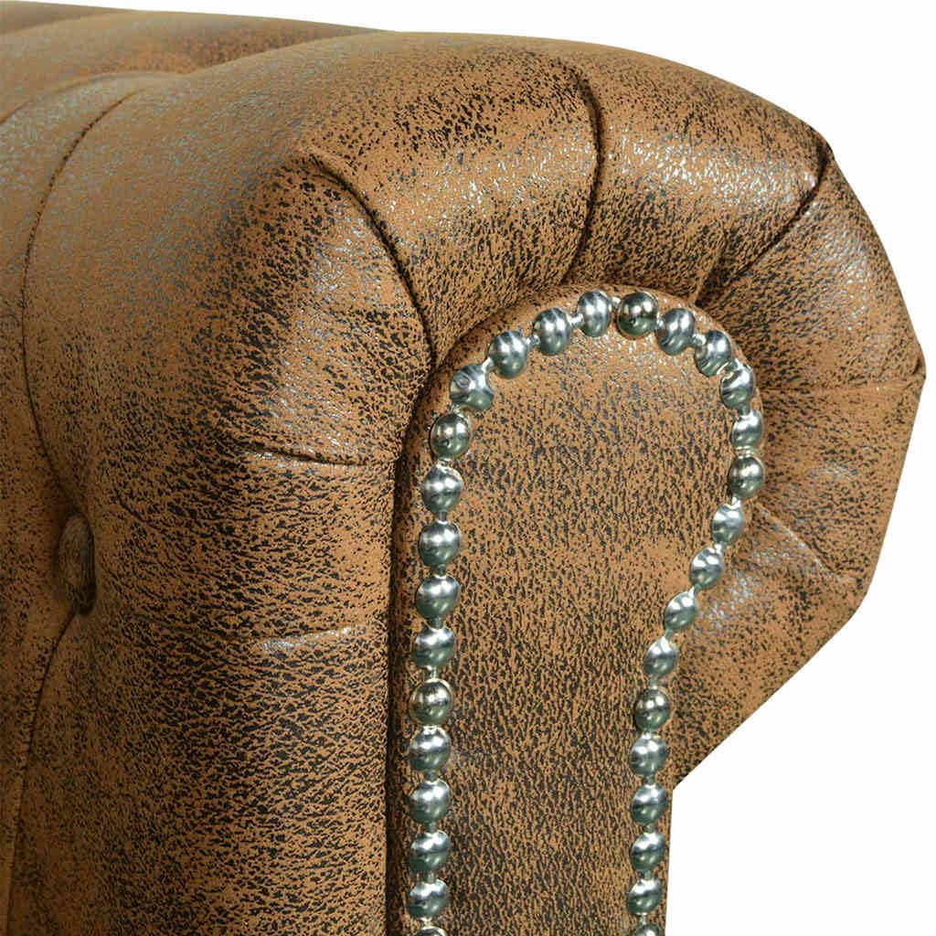 vidaXL 2/3/2+3-Seater Chesterfield Sofa / Couch - Lounge / Office Furniture - Faux Leather