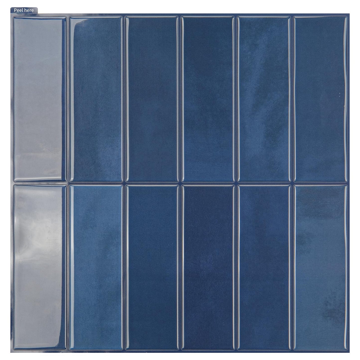 Art3d Tile Stickers, Adhesive Tiles, Tile Film, Green Wall Sticker, Metro Tile Decoration, Self-Adhesive Wall Tiles, RV, Kitchen, Bathroom, 10 Sheets (30.5 x 30.5 cm)