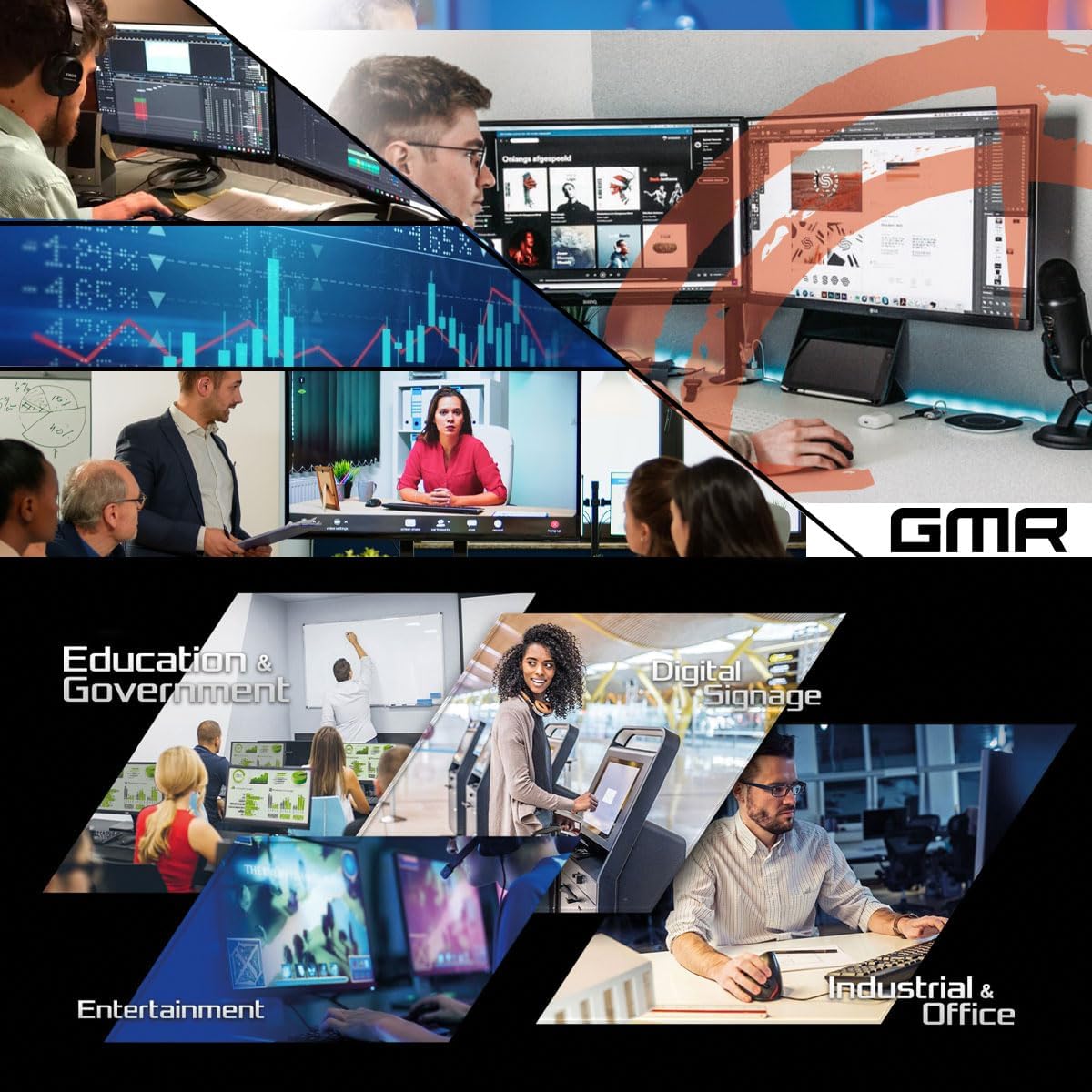 GMR Ultra Max i7 Office PC - Business Office Computer | 16 GB RAM | 512GB SSD | DVD±RW | USB 3 | Windows 11 Pro | WiFi Bluetooth