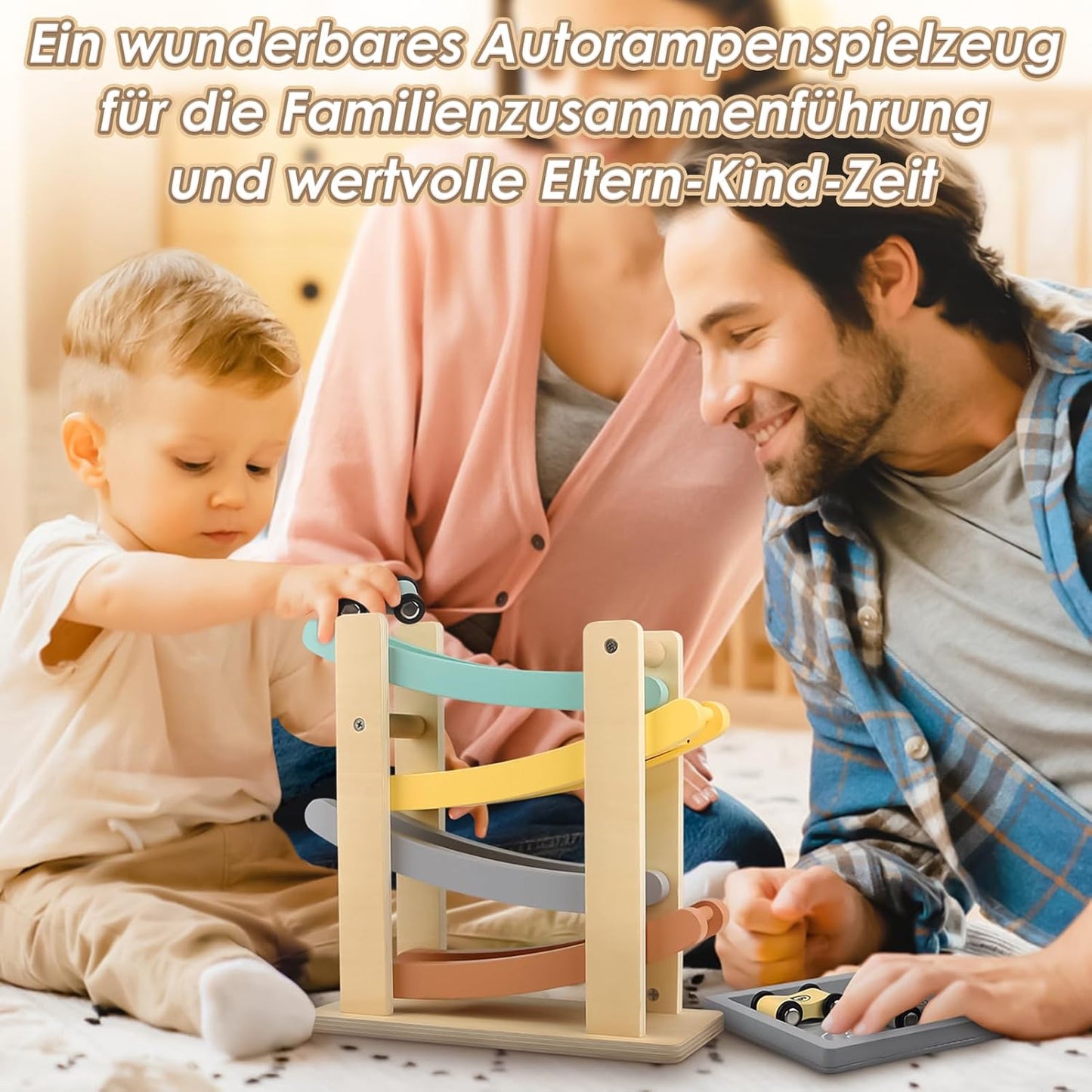 Vanplay Montessori Toy from 1 Year Car Toy Marble Run Wood from 1 2 Years Wooden Toy Gift 1 2 Years Boy Girl