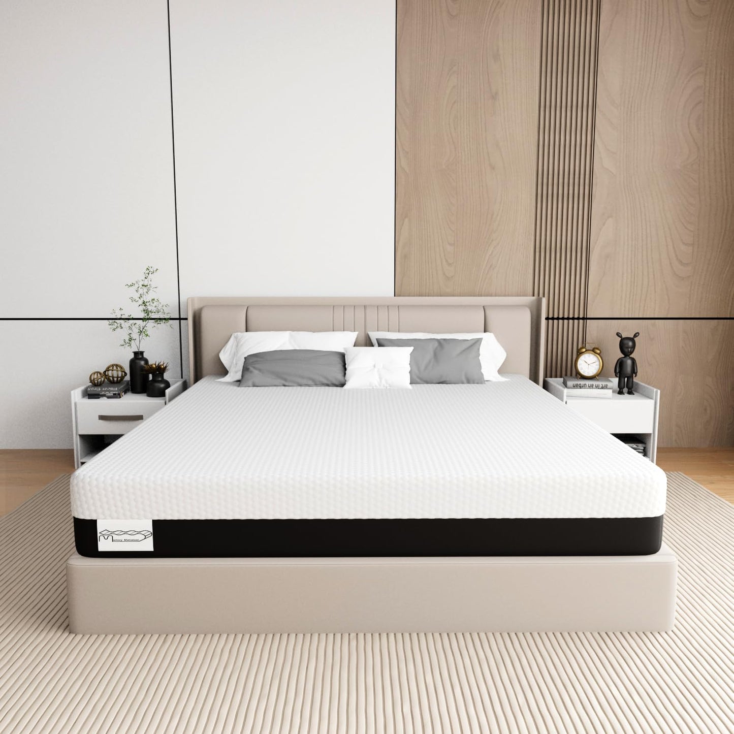 Memory Matratzen Mattress 180 x 200 cm, Double Bed Mattress 20 cm High, Cold Foam Mattress, Gel Memory Foam Mattress, Hardness Levels H2 and H3, 7 Zones for Comfort and Durability (180 x 200 x 20 cm)