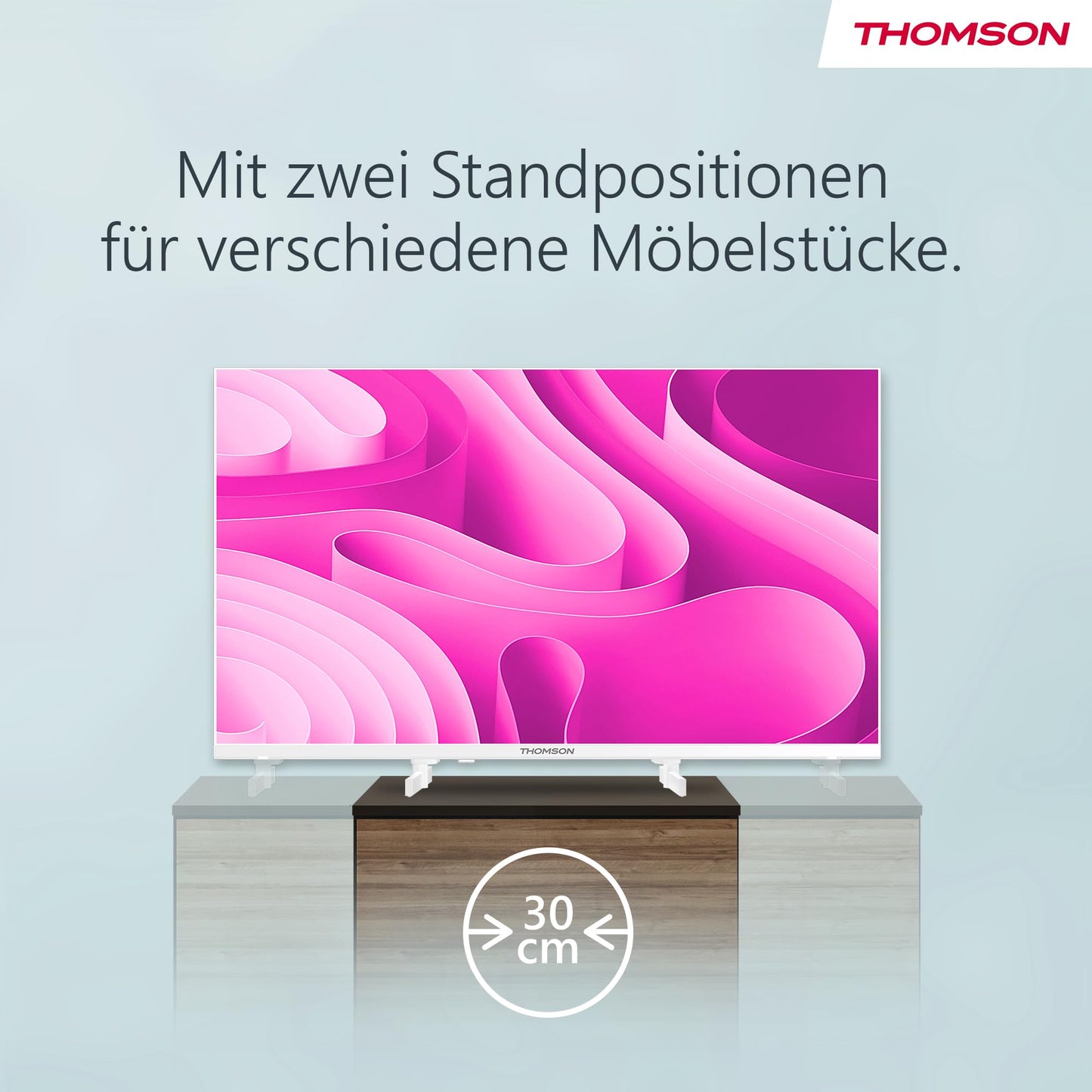 Thomson 24 Inch (60 cm) LED HD Easy TV - No Smart - Hotel Mode, USB, HDMI, Triple Tuner (Cable, Satellite, Antenna), AV IN, CI+, A+ Panel - 24HD2S13