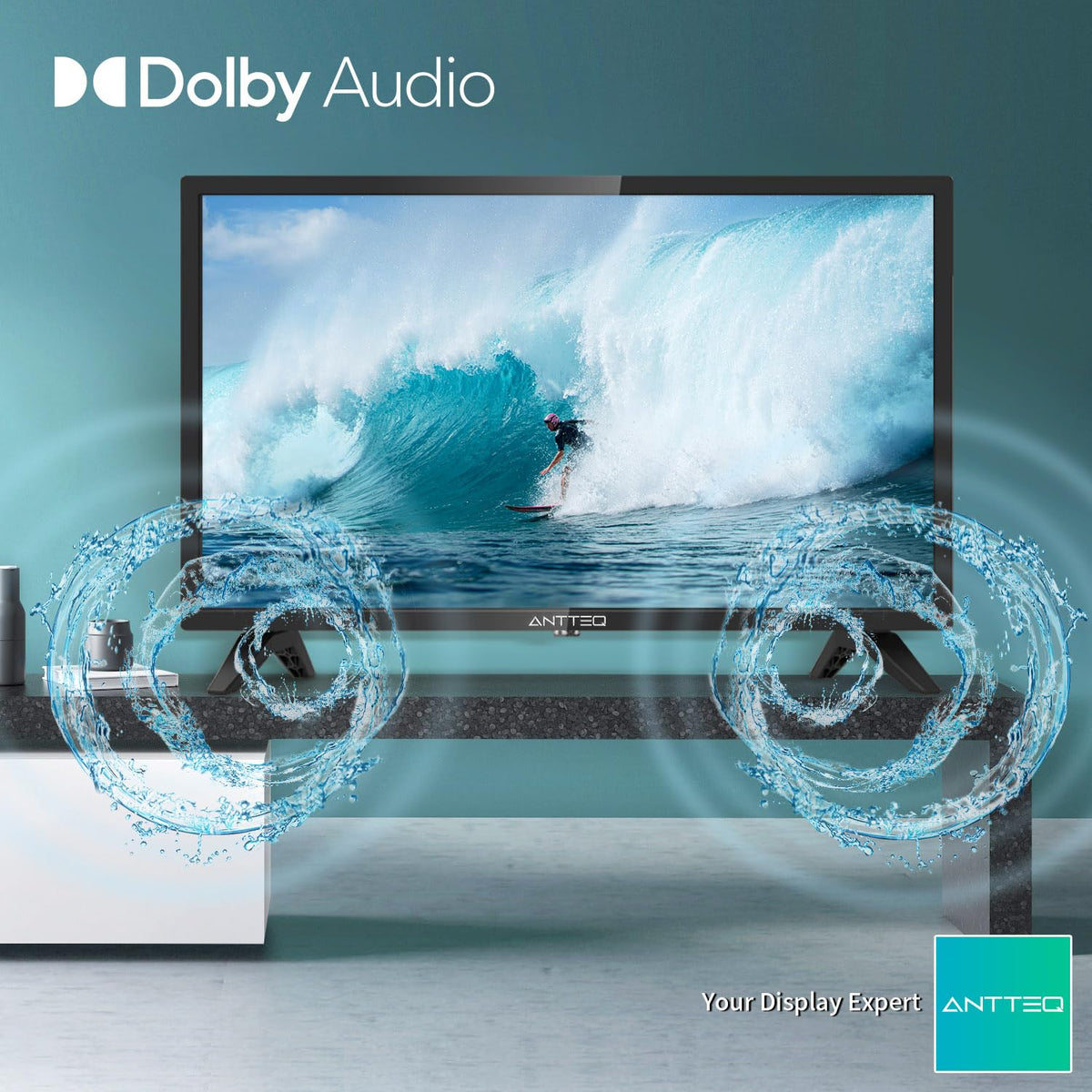 AB50D1 Fernseher 50 Zoll (TV 127 cm), Dolby Audio, LED, Triple Tuner DVB-C / T2 / S2, CI+, HDMI, Mediaplayer per USB, digitaler Audioausgang, incl. Hotelmodus