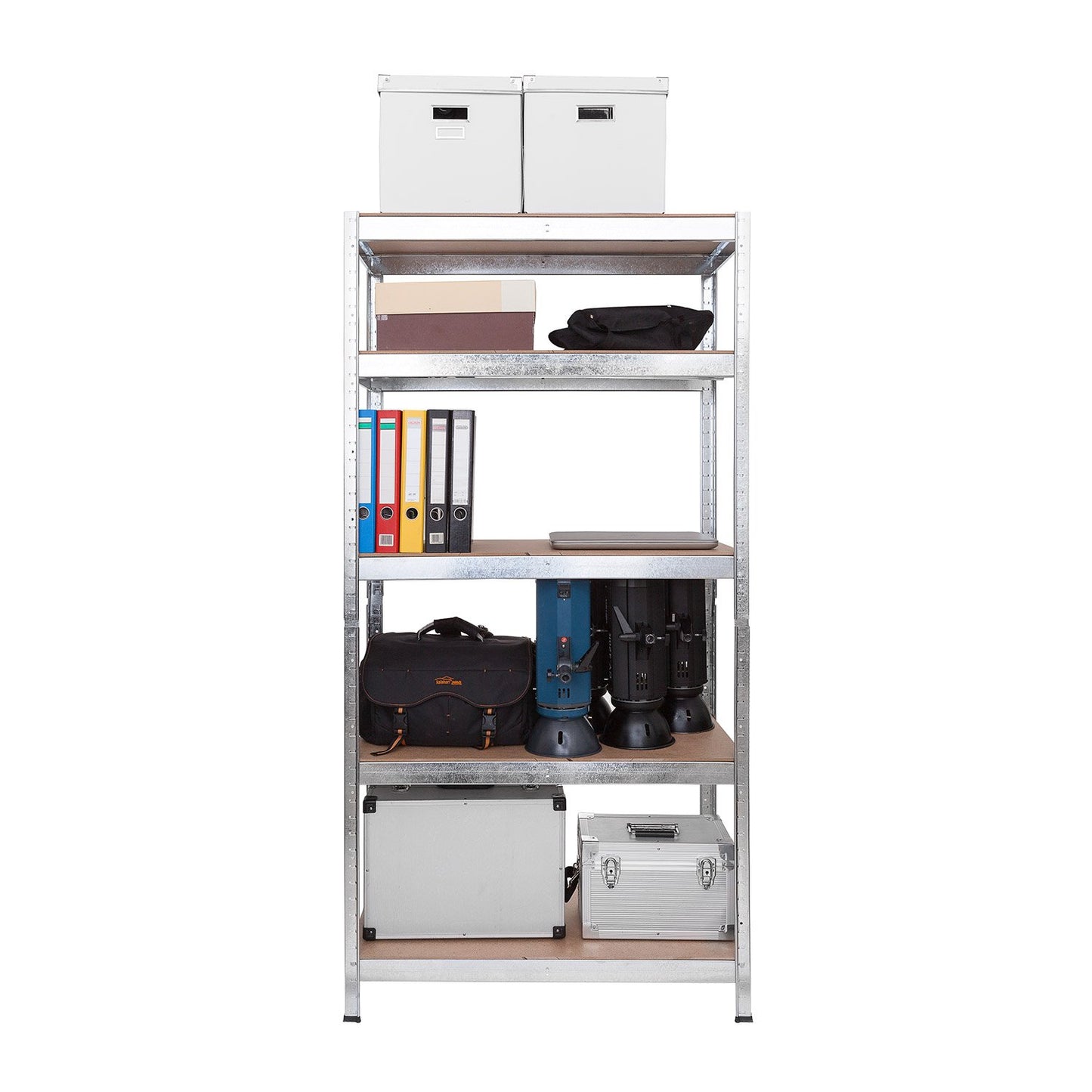 Panorama24 Shelf, Storage Shelves, Pack of 2, Basement Shelving / Workshop Shelving / Garage Shelving, Heavy-Duty Shelving 875 kg