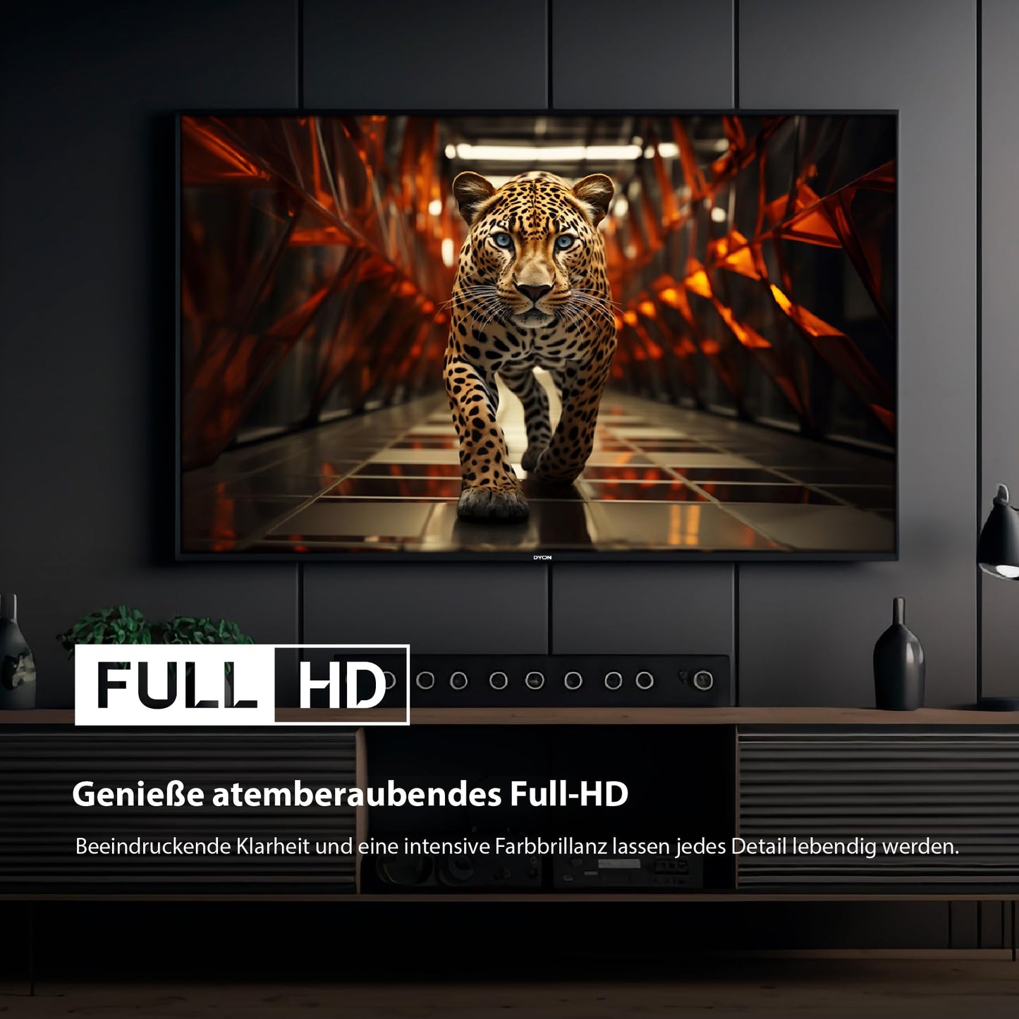 DYON ULTIMAX 43F-TI - 43 Inch (108 cm) Full HD Smart TV with Samsung Tizen OS, Triple Tuner (DVB-C/-S2/-T2), Samsung Smart & Gaming Hub, Prime Video, Netflix, Disney+ [2025]