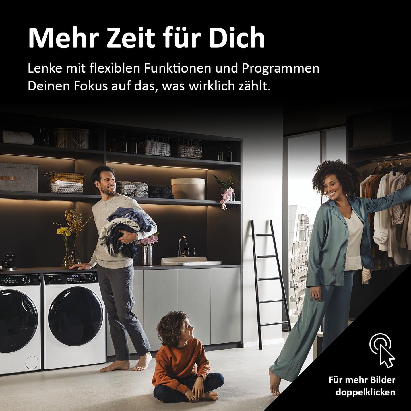 Haier Smart Front-Loading Washing Machine 10 kg I I-PRO Series 7 Plus HW100-BD14979U1 I Washing Machine with A-Efficiency, 1,400 rpm & Quiet Direct Drive I App, Self-Cleaning System & Full Water