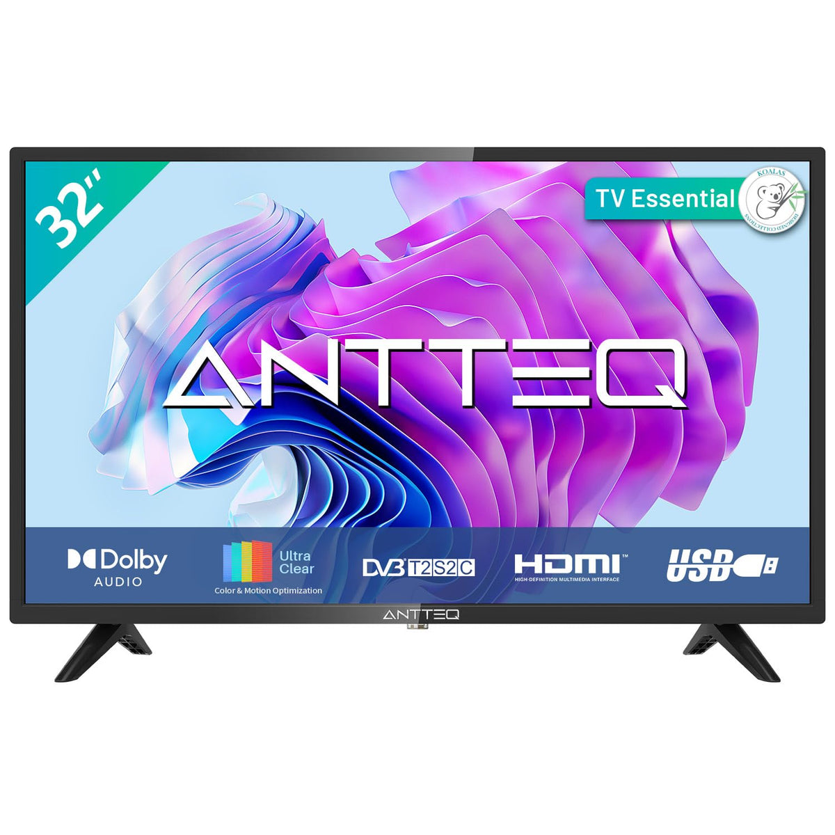 AB50D1 Fernseher 50 Zoll (TV 127 cm), Dolby Audio, LED, Triple Tuner DVB-C / T2 / S2, CI+, HDMI, Mediaplayer per USB, digitaler Audioausgang, incl. Hotelmodus
