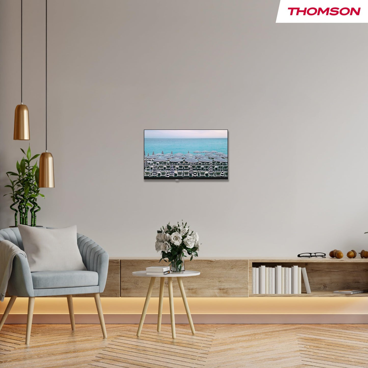 Thomson 24 Inch (60 cm) LED HD Easy TV - No Smart - Hotel Mode, USB, HDMI, Triple Tuner (Cable, Satellite, Antenna), AV IN, CI+, A+ Panel - 24HD2S13
