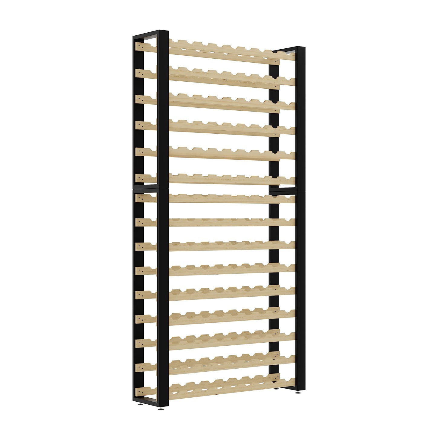 Lenmar RW Series Wooden Wine Rack for Bottles, Loft, Bottles, Wine, Bottle Rack, Cellar Rack, Shelves, Bottle Holder, Wine Stand, etc. (Loft 135, 204 x 104 x 27, 135 Bottles)