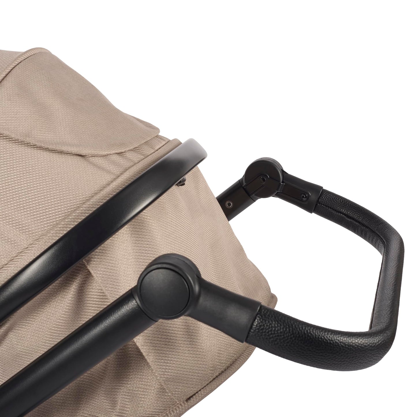 Lejoux™ Avant Baby Pram Travel System - Larger Foldable Pushchair with Baby Tub, 5-Point Harness, Adjustable Seat, Oversized Basket and One-Handed Folding - Swivel Wheels and Rain Cover (Black)