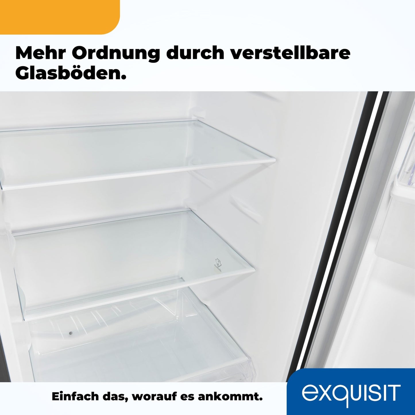 Exquisit Fridge-Freezer, 180 cm Height, Fridge with Freezer, 260 Litres, Water Dispenser, Alarm Function, 4-Star Freezer, KGC5265-70-WS-040D inoxlook-az