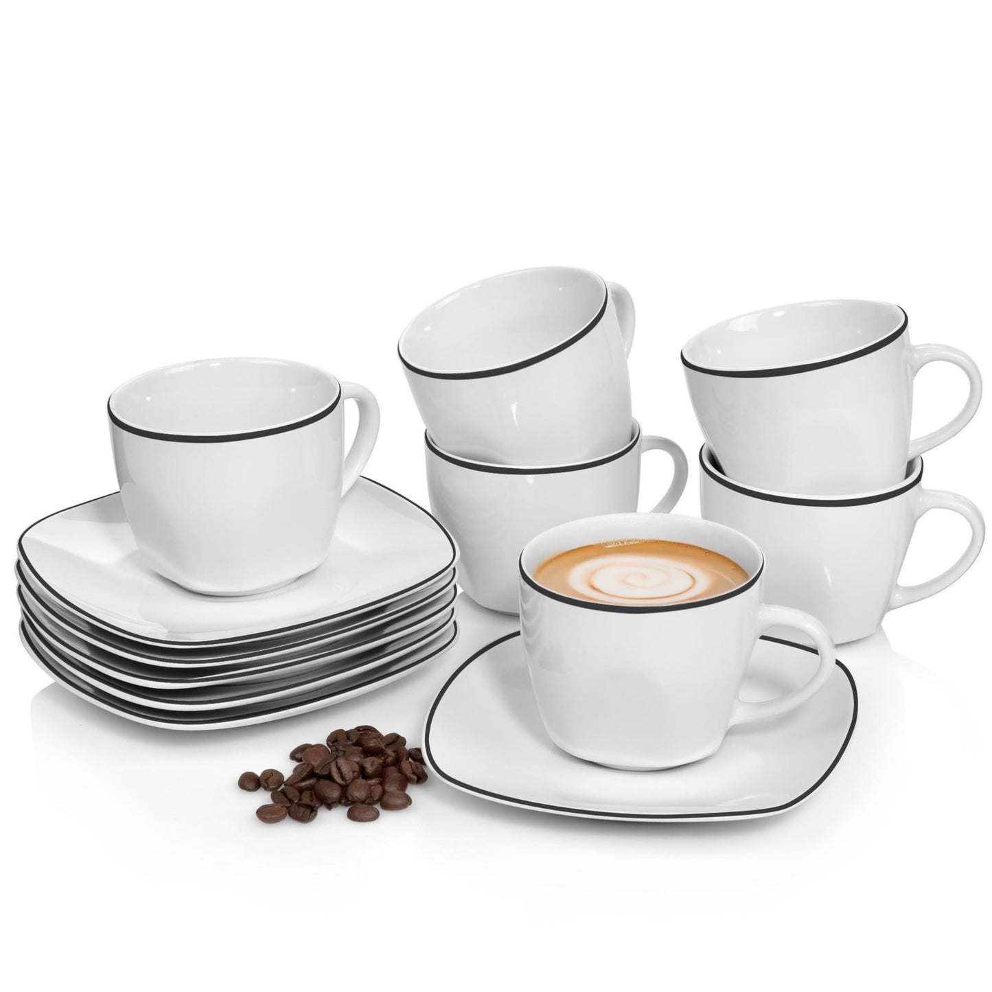 Sänger Bilgola Black Lines Complete Dinner Set