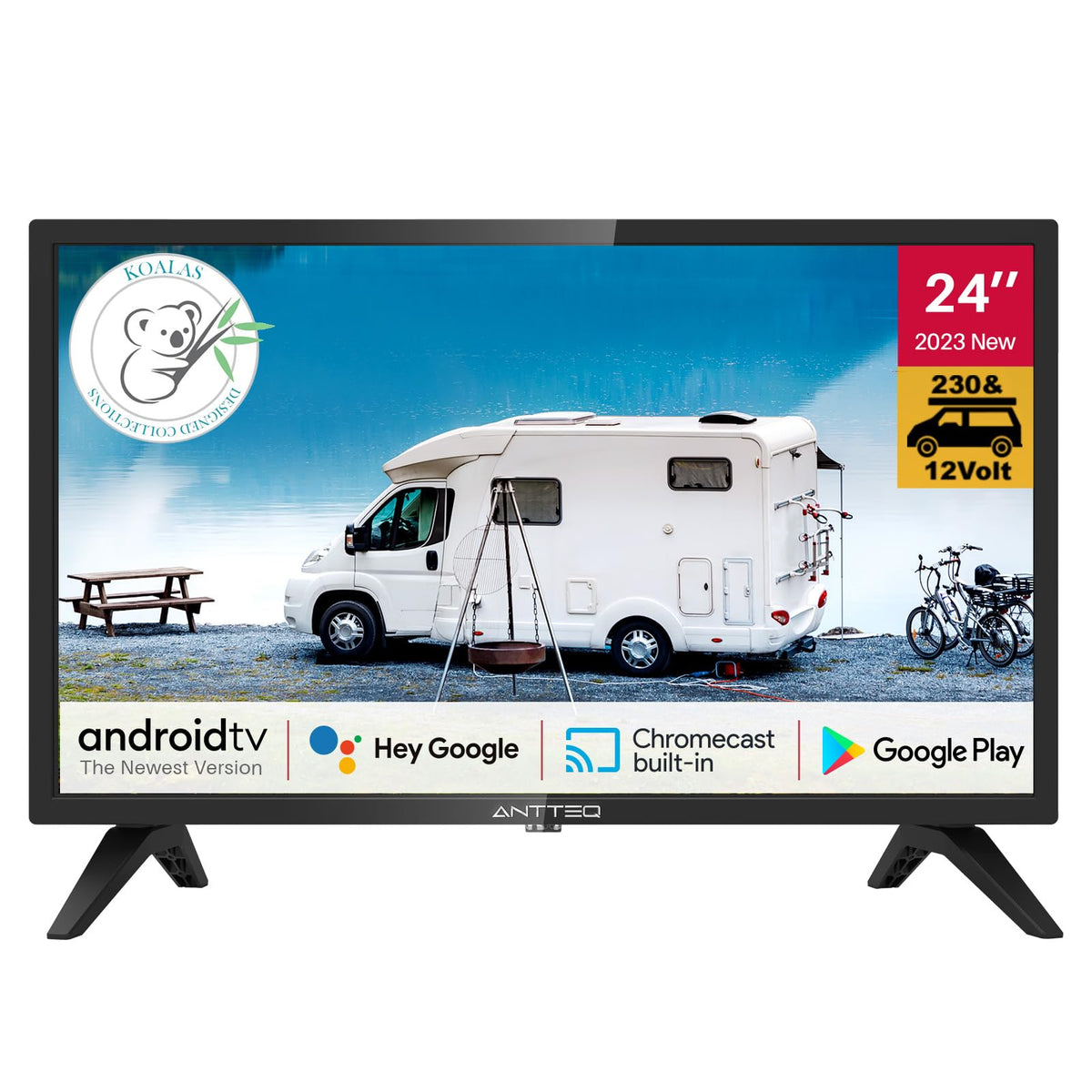 AB50D1 Fernseher 50 Zoll (TV 127 cm), Dolby Audio, LED, Triple Tuner DVB-C / T2 / S2, CI+, HDMI, Mediaplayer per USB, digitaler Audioausgang, incl. Hotelmodus