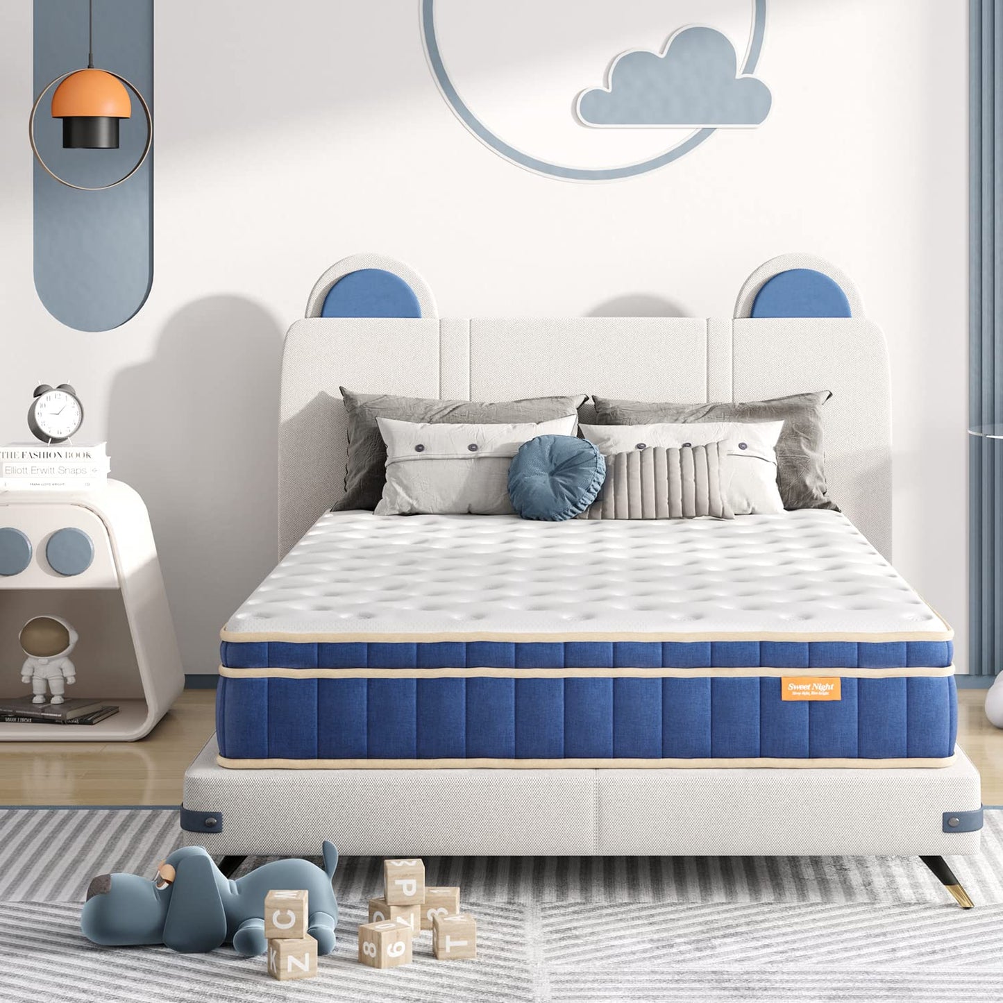 Sweetnight Mattress 160 x 190 cm, Pocket Spring Core Mattress with 7-Zones, Breathable, Orthopaedic, Height 20 cm, Hardness H4