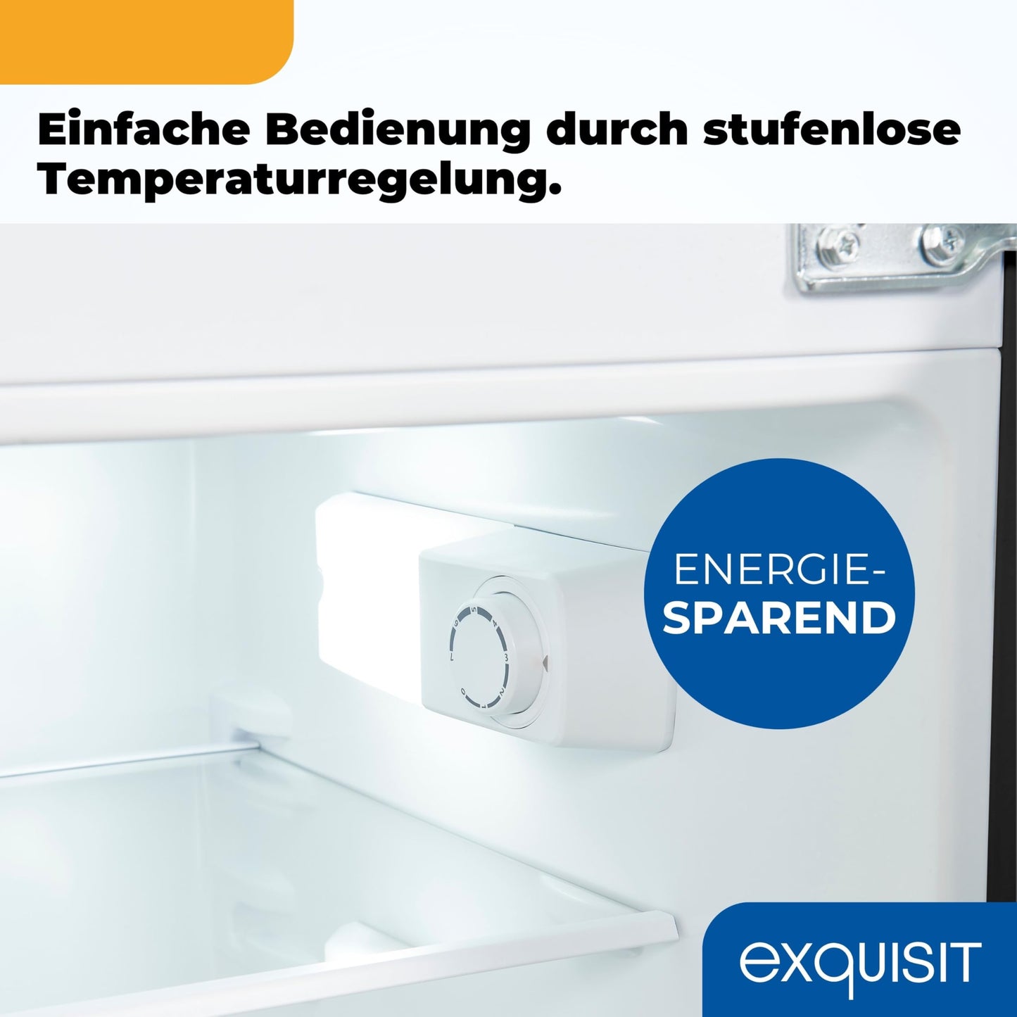 Exquisit KGC5270-45-040E Fridge-Freezer, 143 cm Height, Fridge Freezer, 4-Star Freezer, 206 Litres, Inoxlook