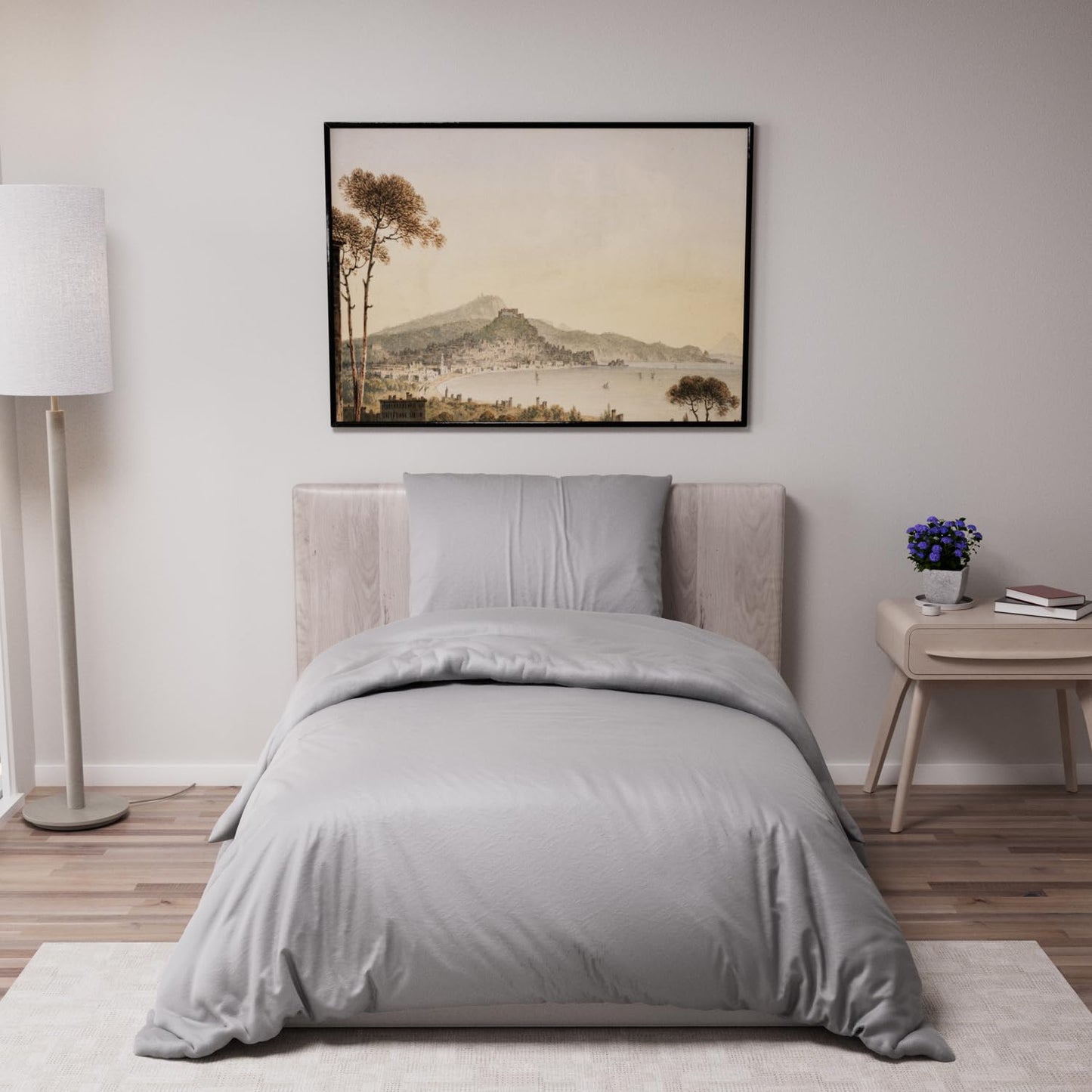 Dreamzie - Bed Linen 155 x 220 cm Set Green - Duvet Cover with 2 Pillowcases 80 x 80 cm - Soft and Easy Care Microfibre - Oeko-Tex