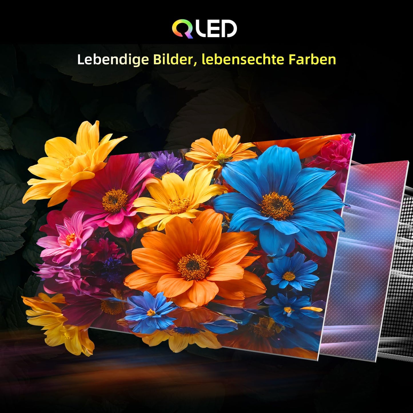 CHIQ L40FT 40 Zoll, Full HD, (100 cm) Smart Fernseher, HDR10, Dolby Audio & DBX-tv, Triple Tuner DVB-C/T2/S2, Integrierter Chromecast, Metall Randlos Design