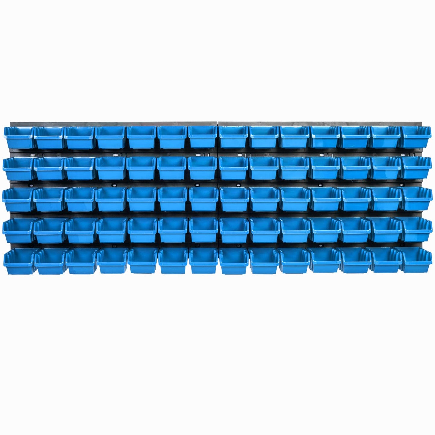 Storage System Wall Shelf 1152 x 390 mm | Pack of 55 | Stacking Boxes Storage Boxes | Extra Strong Wall Plates | Shelf Expandable | Workshop Shelf Storage Shelf Workshop Wall Shelf Boltless Shelf
