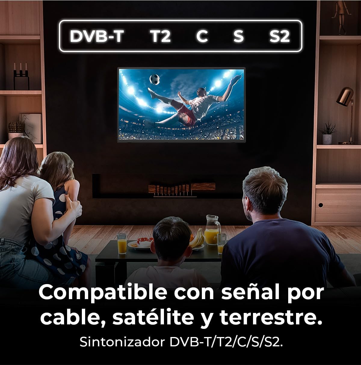 Cecotec Smart TV - LED-Fernseher mit 40 Zoll, Full HD-Auflösung - A5 Serie ALF50040. VIDAA Smart TV, Dolby Audio, integriertes WLAN, 3 HDMI und 2 USB, 16W Lautsprecher