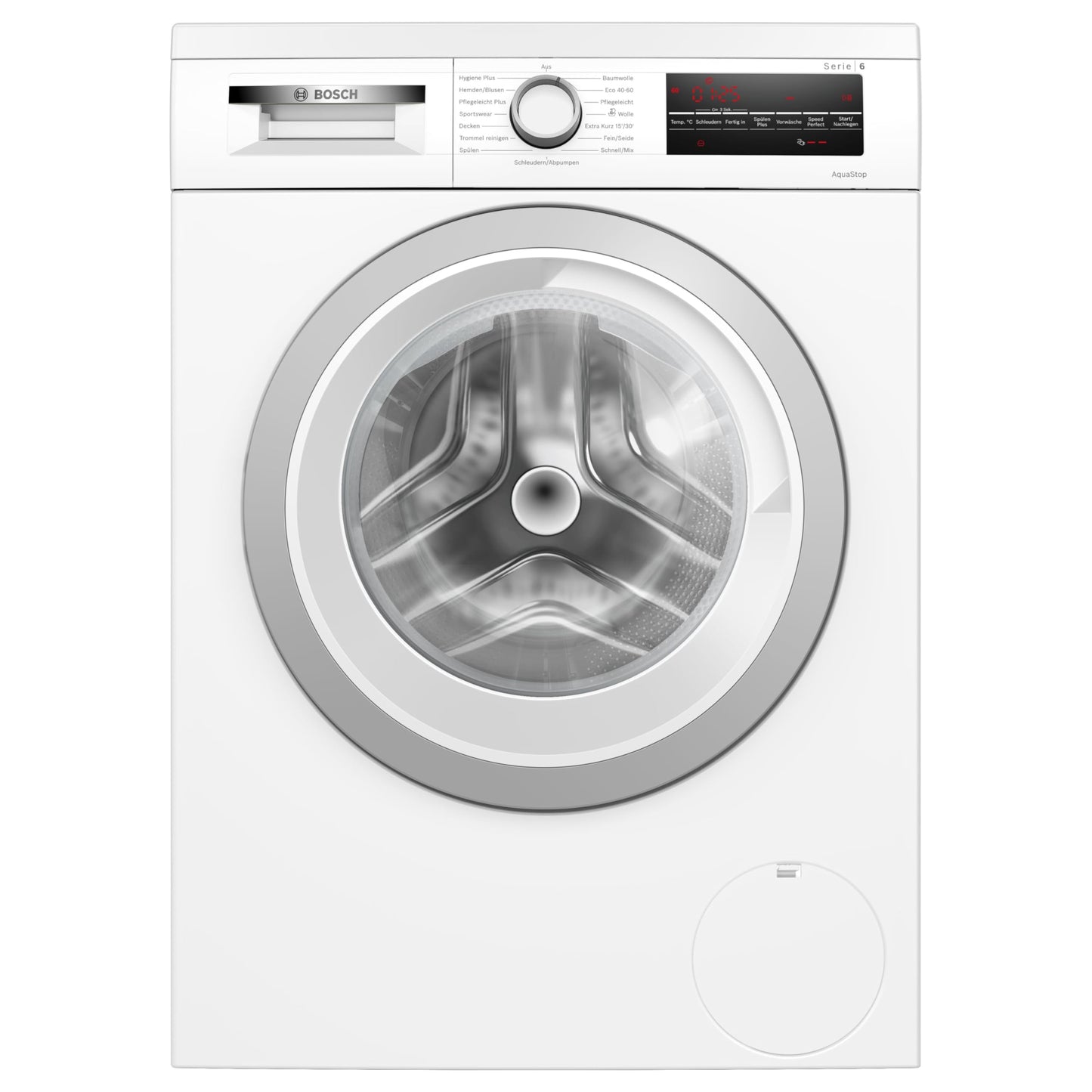 Bosch WUU28T70 Series 6, Washing Machine 8 kg, 1400 rpm, Undermountable, Quick Wash with SpeedPerfect, Refill Function, Hygiene Plus, Vario Drum, Quiet Thanks to EcoSilence Drive, LED Display, White