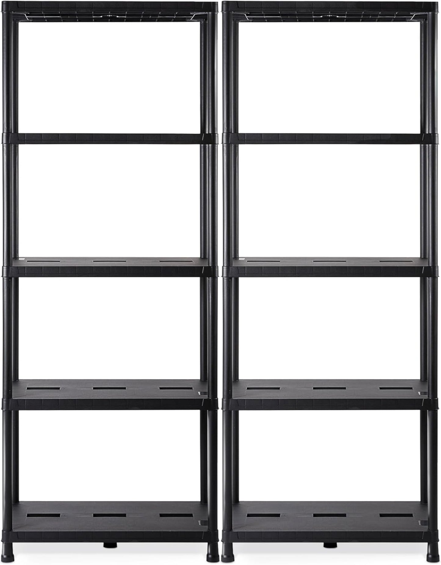 Ondis24 2 x Shelves, Storage Shelves, 71 x 35 x 180 (H) cm, Boltless Shelf, Plastic Shelf, 15 Inch Heavy Duty Shelf, Maximum Load 180 kg