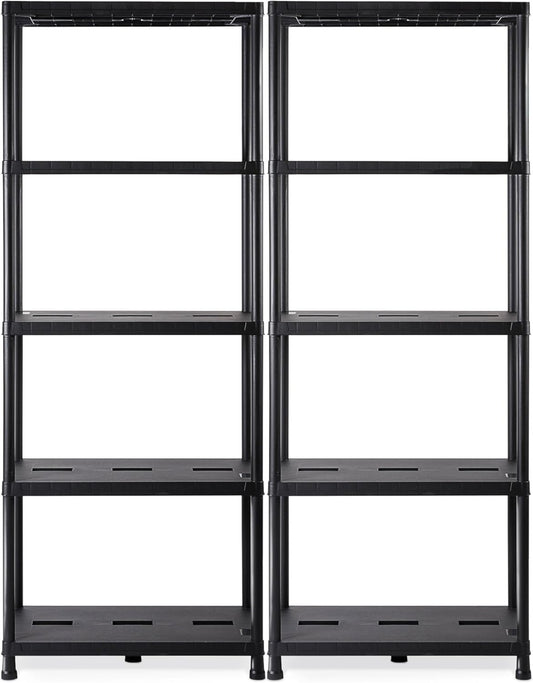 Ondis24 2 x Shelves, Storage Shelves, 71 x 35 x 180 (H) cm, Boltless Shelf, Plastic Shelf, 15 Inch Heavy Duty Shelf, Maximum Load 180 kg