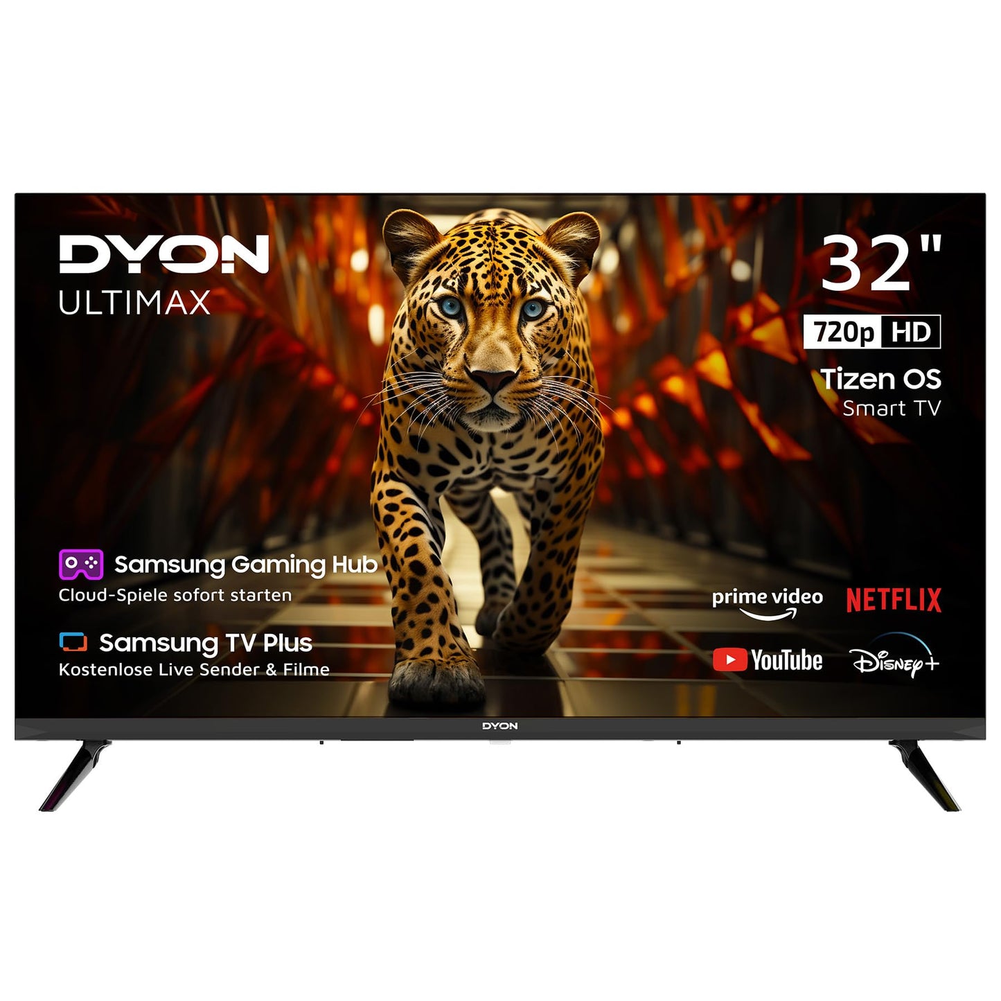 DYON ULTIMAX 43F-TI - 43 Inch (108 cm) Full HD Smart TV with Samsung Tizen OS, Triple Tuner (DVB-C/-S2/-T2), Samsung Smart & Gaming Hub, Prime Video, Netflix, Disney+ [2025]