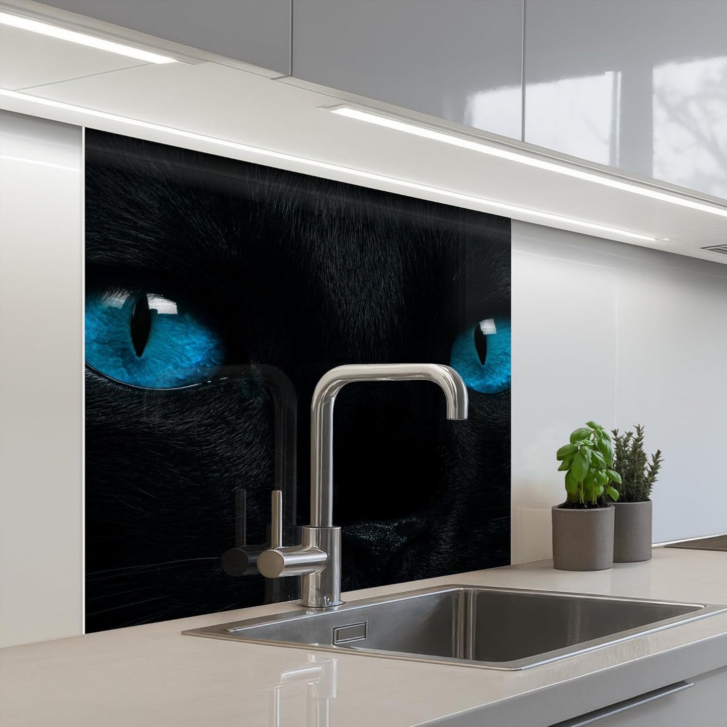 Back Wall Kitchen 60 x 80 cm Back Wall Protection Self-Adhesive Splash Guard Kitchen Back Wall Kitchen Front Kitchen Self-Adhesive Kitchen Back Walls Black - Marble - Gold - Nerf