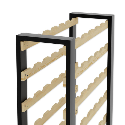 Lenmar RW Series Wooden Wine Rack for Bottles, Loft, Bottles, Wine, Bottle Rack, Cellar Rack, Shelves, Bottle Holder, Wine Stand, etc. (Loft 135, 204 x 104 x 27, 135 Bottles)