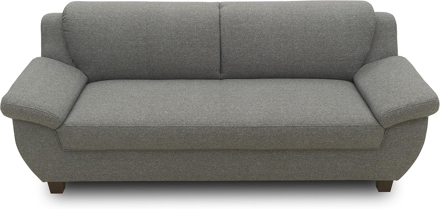 DOMO. collection Panama 3-Seater Sofa 3-Seater Couch Set 3-2-1 Anthracite 207 cm