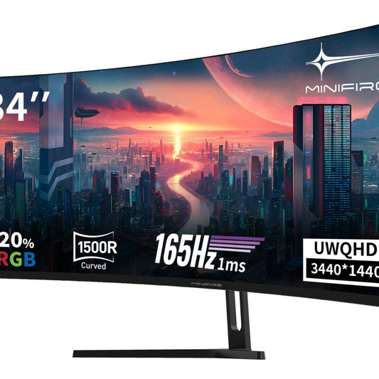 Minifire 27-Inch Monitor, 100 Hz, Anti-Flicker, Full HD, 1080p Monitor PC Screen with HDMI VGA Ports (MF27X3AL HDMI Cable Included)