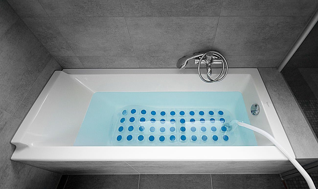 Newgen Medicals Sprudelmatte: Whirlpoolmatte für die Badewanne (Luftsprudelmatte, Sprudelmatte für Badewanne, Badewannenmatte Sprudel)