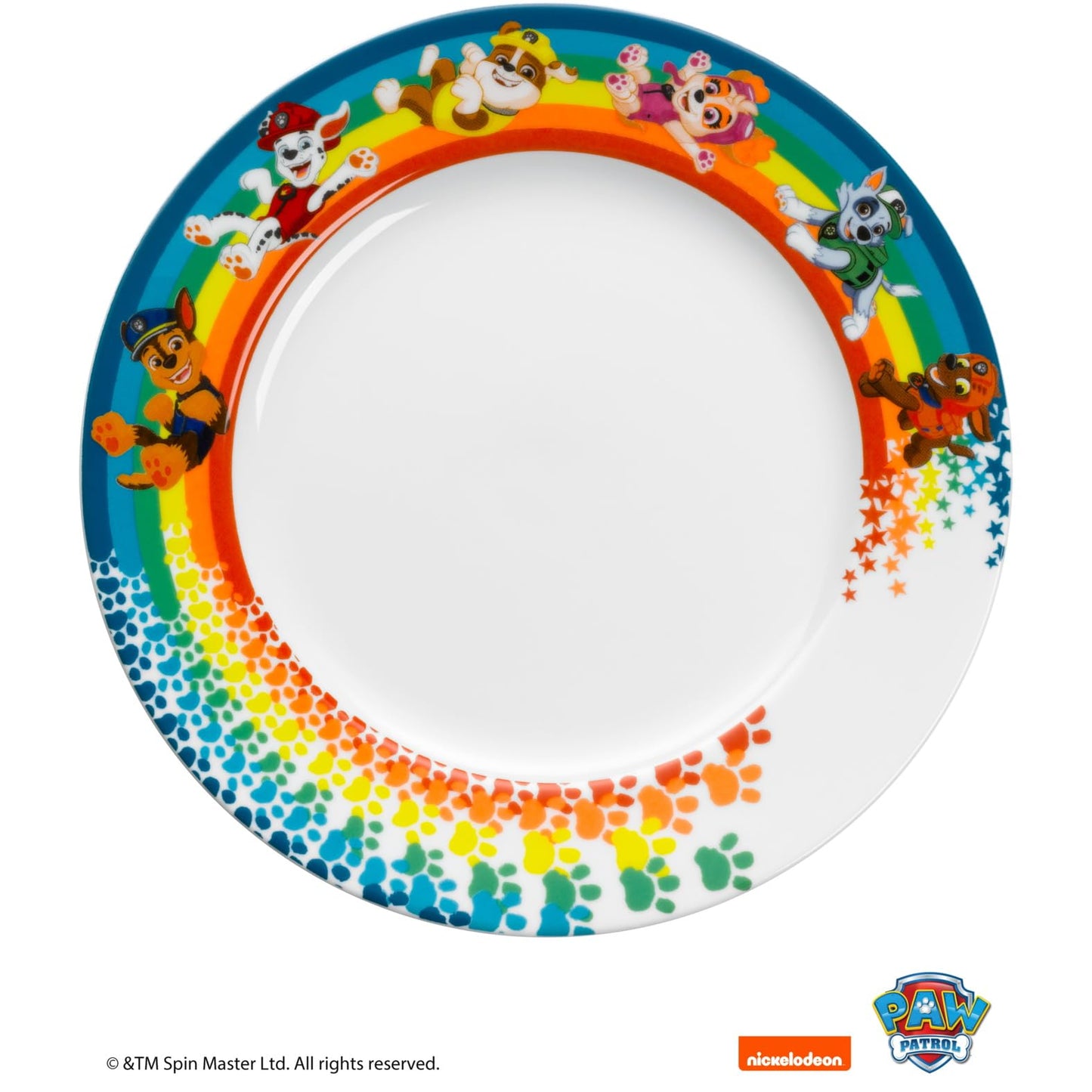 WMF Paw Patrol Children's Crockery Set 6 Pieces Children's Crockery with Children's Cutlery Stainless Steel from 3 Years Polished Cromargan Dishwasher Safe