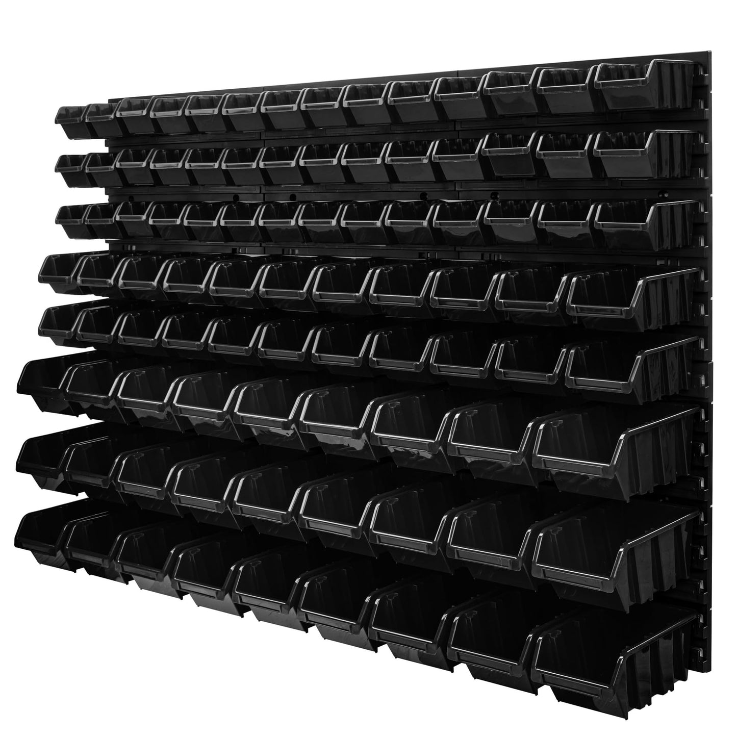 Storage System Wall Shelf 770 x 780 mm | Pack of 82 | Stacking Boxes Storage Boxes | Extra Strong Wall Plates | Shelf Expandable | Workshop Shelf Storage Shelf Workshop Wall Shelf Boltless Shelf