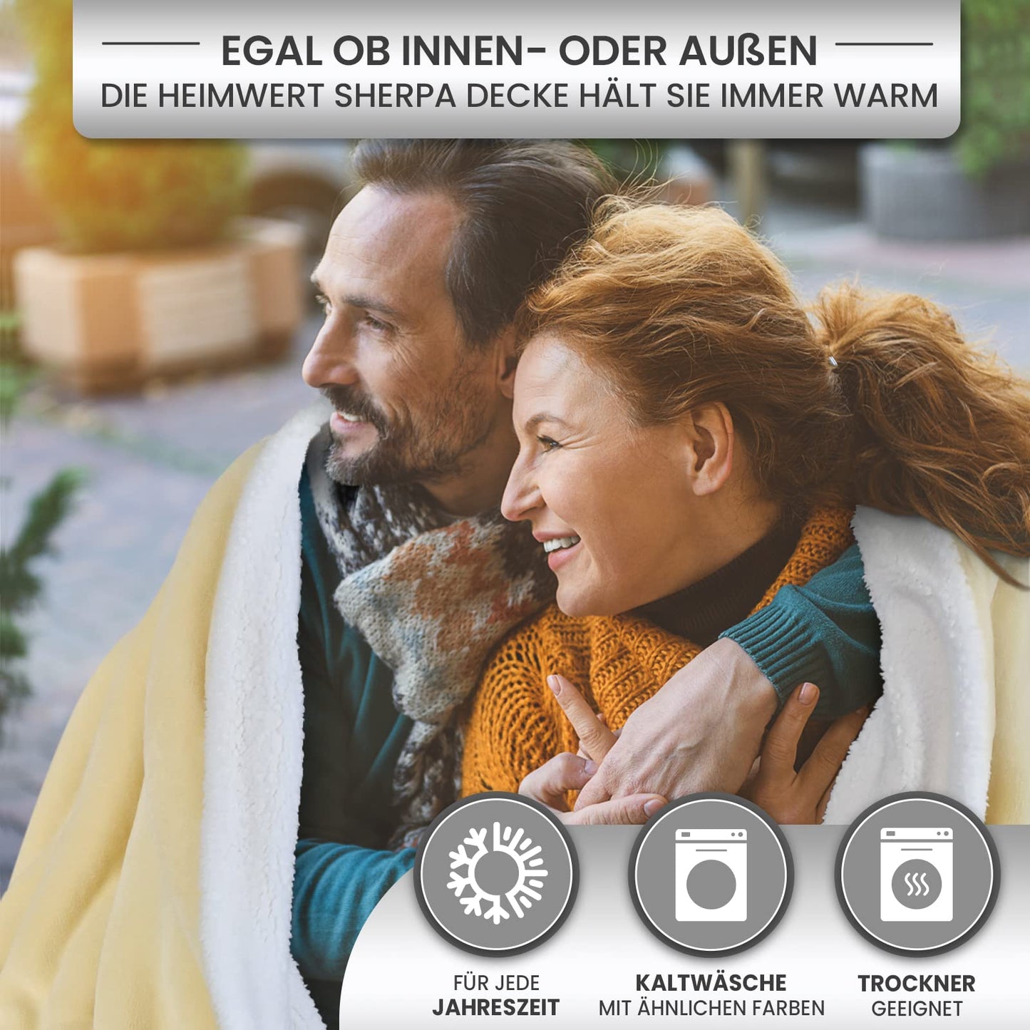 Cuddly Sherpa Wool Blanket - Super Soft Warm Thick Cuddly Blanket Fluffy - Extra Fluffy Fleece Blanket and Bedspread for Couch Bed Sofa (Grey, 150 x 200 cm)