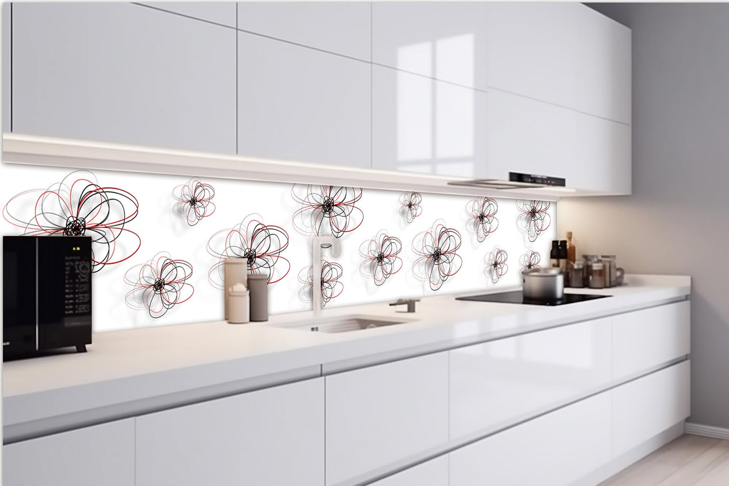 Küchenrückwand Folie selbstklebend HOLZLATTEN | Klebefolie - Dekofolie - Spritzschutz für Küche | Made in EU - 260 cm x 60 cm