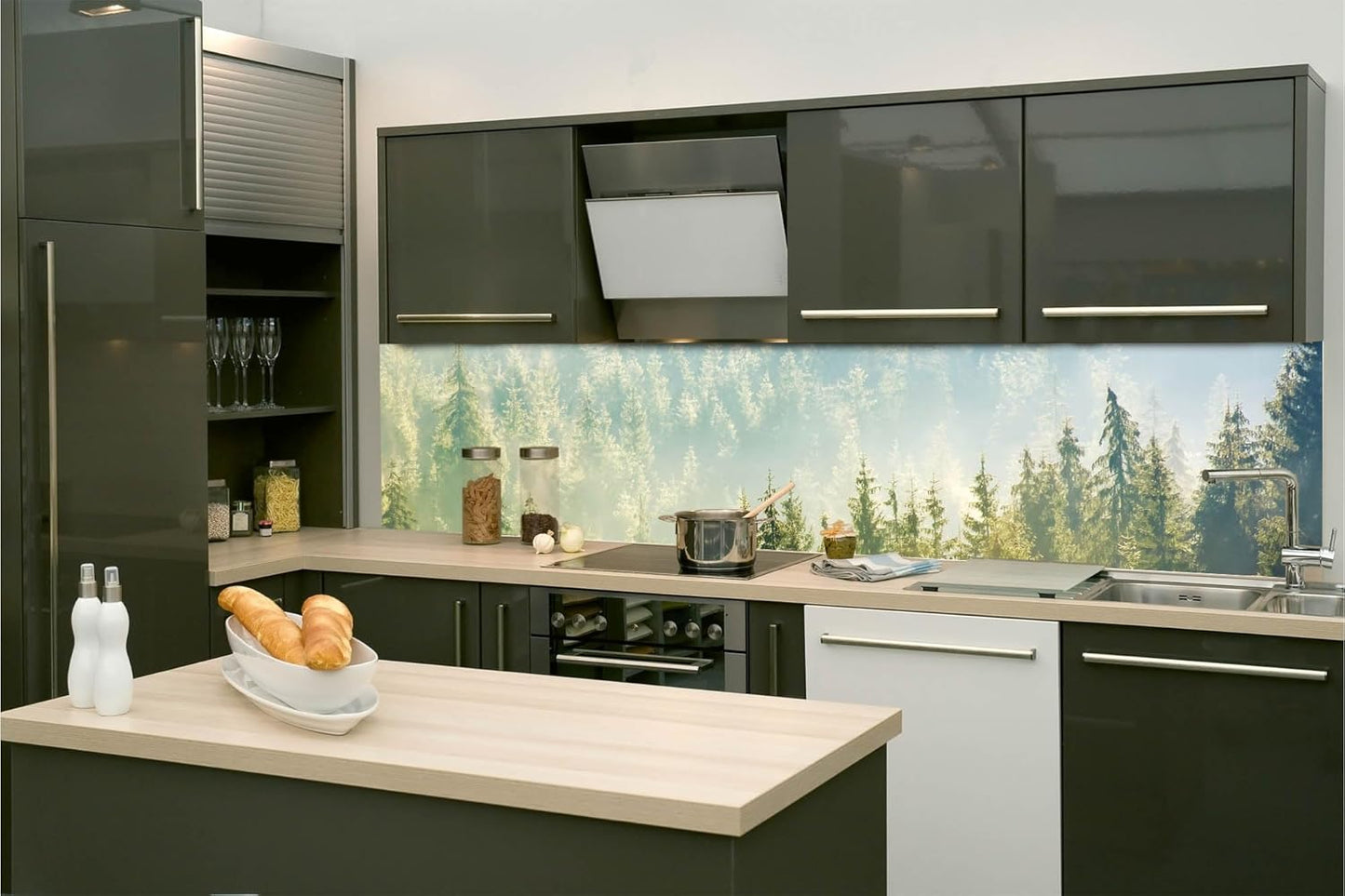 Dimex Kitchen Back Wall Film Self-Adhesive Fresco 350 x 60 cm Adhesive Film, Decorative Film, Splash Guard for Kitchen Made in EU