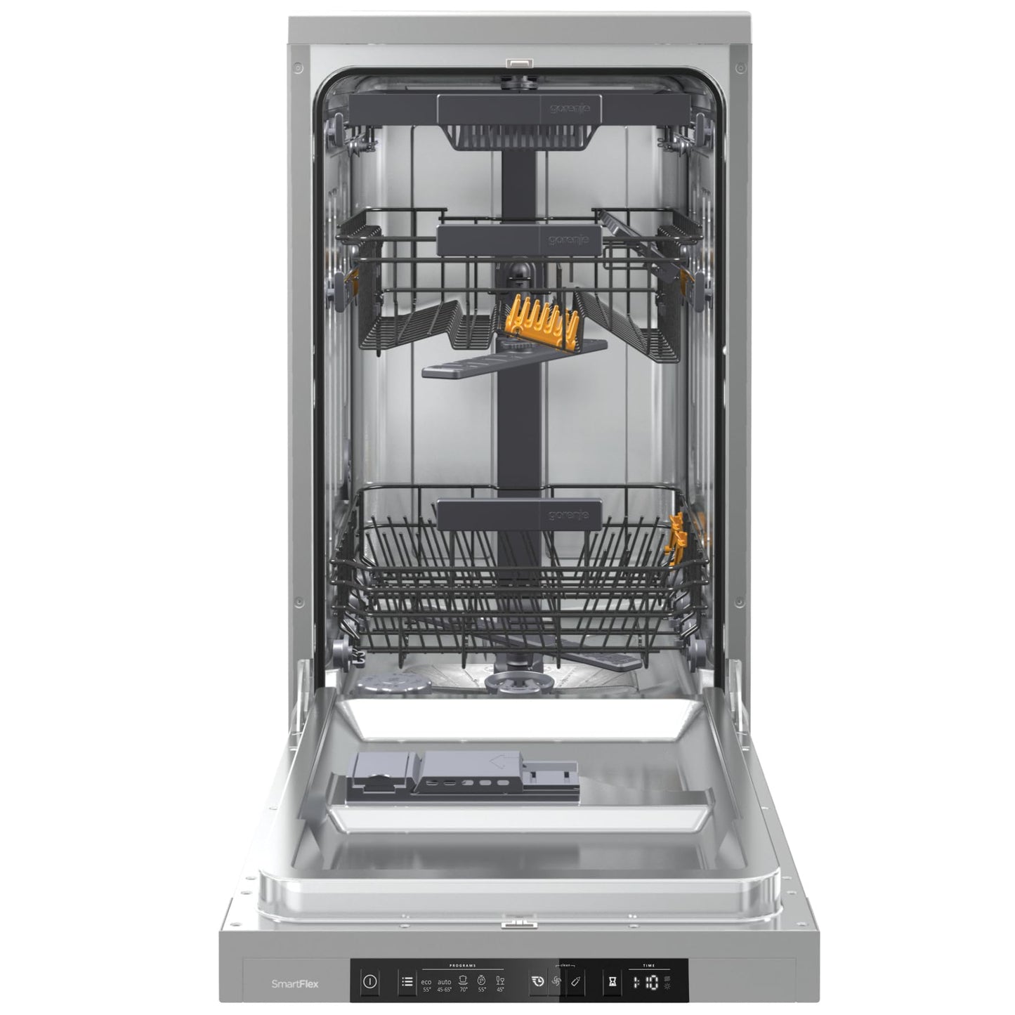 Gorenje GS643C90W Dishwasher/Freestanding/60 Width/16 Place Settings/6 Programmes/TotalDry/Total AquaStop/MultiClack/FlexUse/Intensive Programme/Crystal Glass/Energy Efficiency: C/Dimensions (H x W x