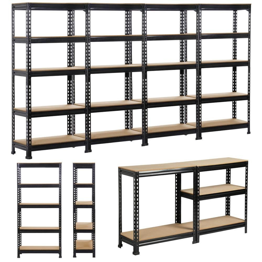 Yaheetech Storage Shelf Heavy-Duty Shelving 150 x 70 x 30 cm 5 MDF Shelves Workshop Shelving Unit 750 kg