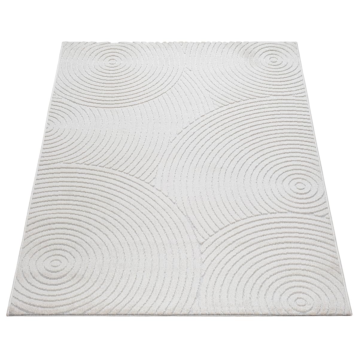 the carpet Santo Plus - Hochwertiger Outdoor Teppich, Passend für Wohnzimmer, Schlafzimmer und Terrasse, Wetterfest, langlebig und pflegeleicht, Creme, 140 x 200 cm