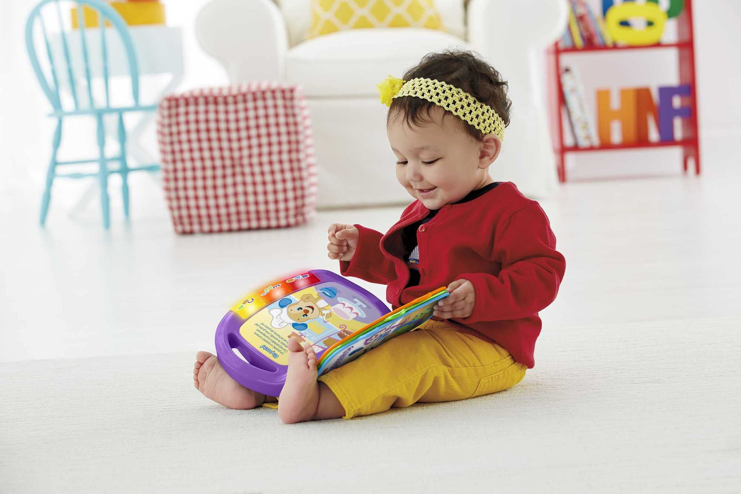 Fisher-Price Learning Fun, Songbook, Baby Music Book, Music Toy for Babies, Electronic Children's Book, from 6 Months, German Version, CDH40