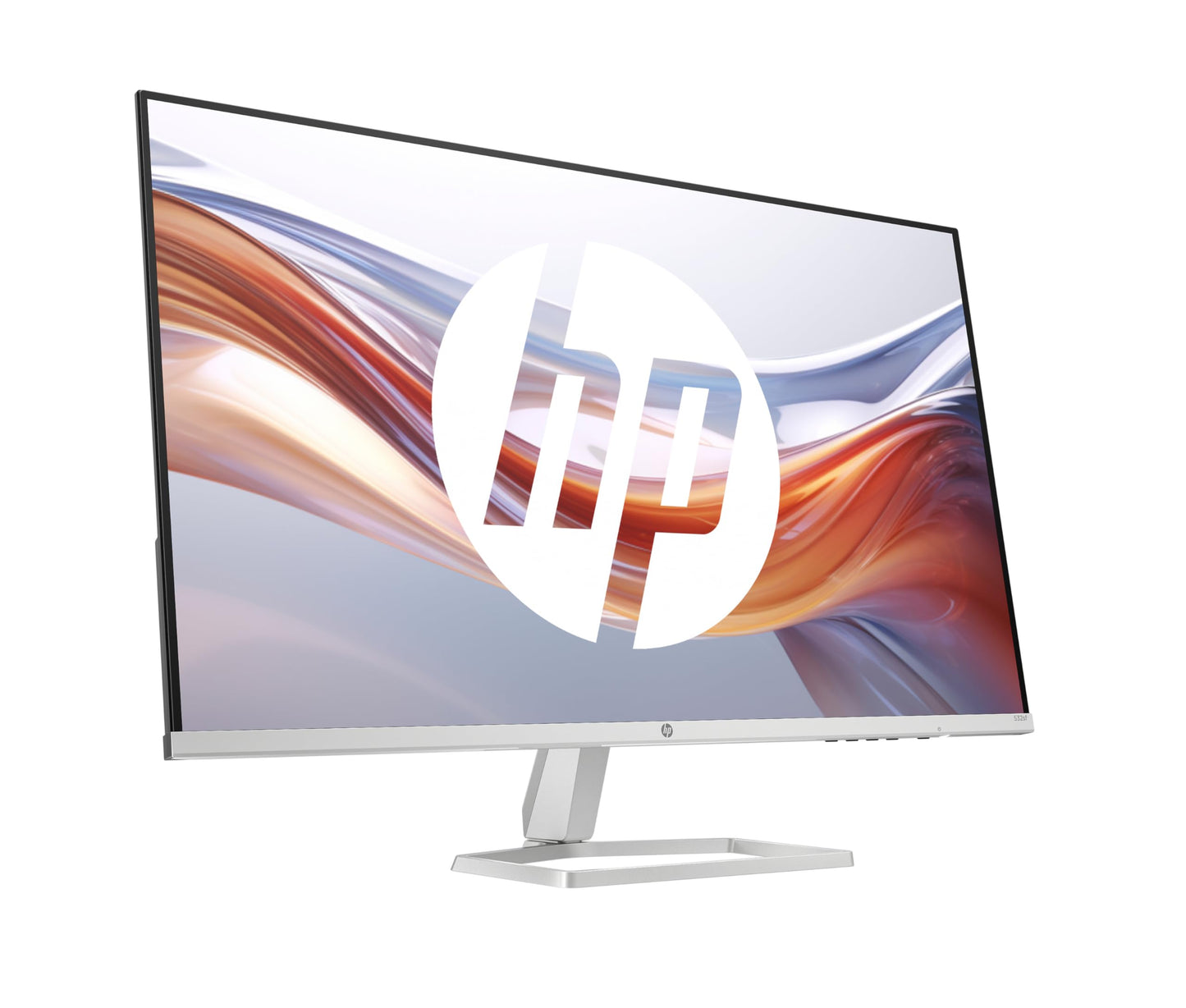 HP Series 5 527sa FHD IPS Monitor with Speakers | 68.6 cm (27 Inch) | 100Hz | 1500:1 Contrast | 99% sRGB | Dual HDMI 1.4 | VGA | Audio Out/Input | Anti-Glare | Tiltable | Sustainable | White