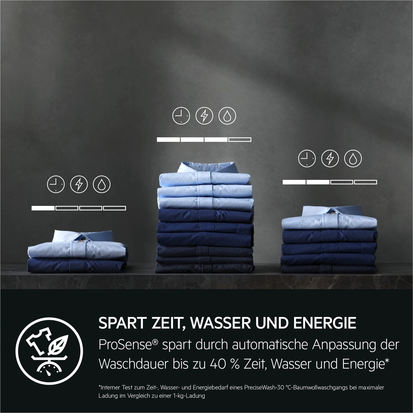 AEG L6AMZ49FL Washing Machine, Series 6000 with ProSense®, 9.0 kg, Quiet, Automatic Volume, Refill Function, Child Lock, Gentle Drum, Water Stop, 1400 rpm