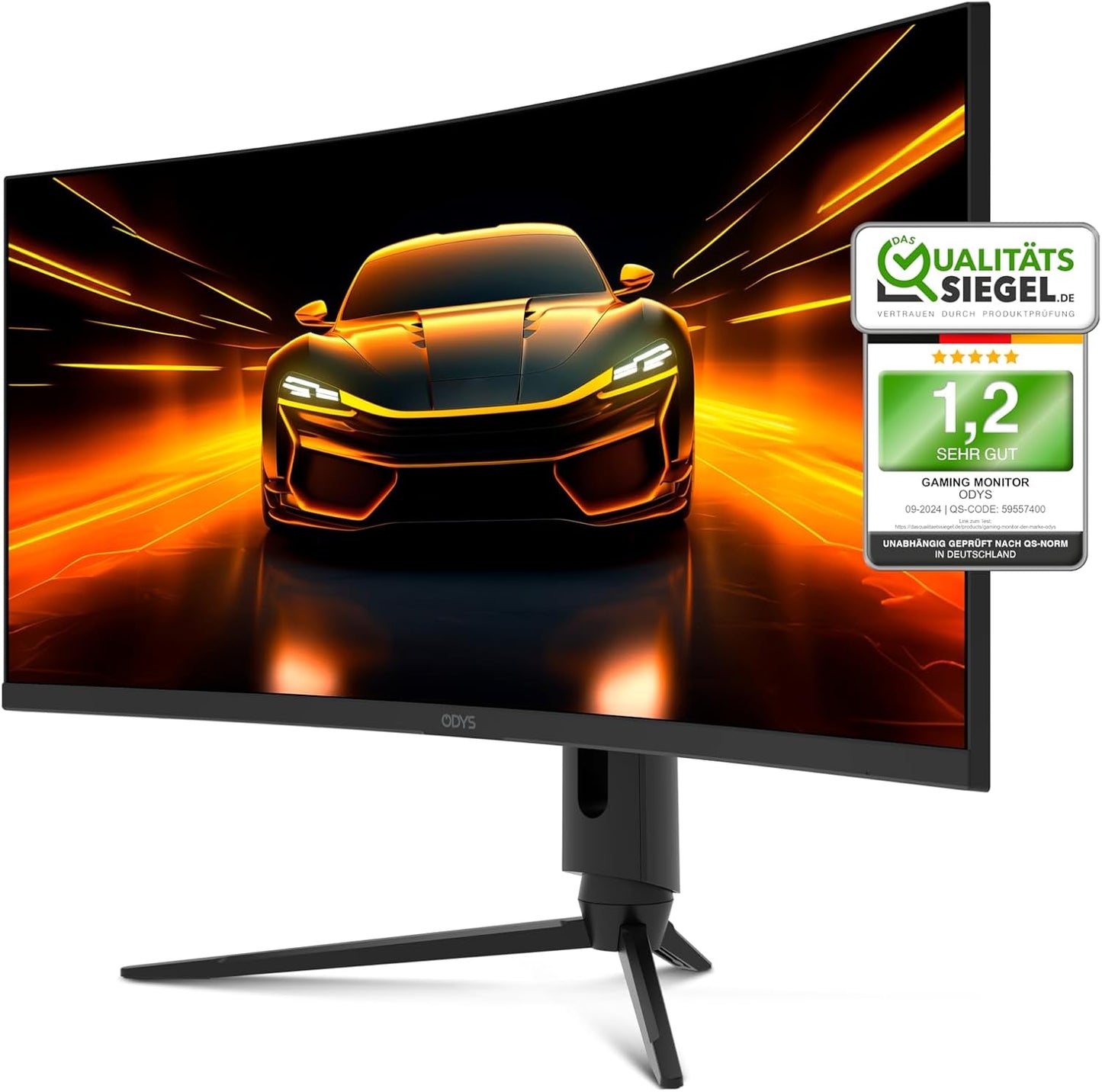 ODYS i27-Q-180-27 Inch Gaming Monitor (69 cm Screen, WQHD, 2,560 x 1,440 Pixels, 180 Hz, 1ms Response Time (MPRT), Fast IPS Panel, 120% sRGB, FreeSync, 2x HDMI, 2x Display Port)