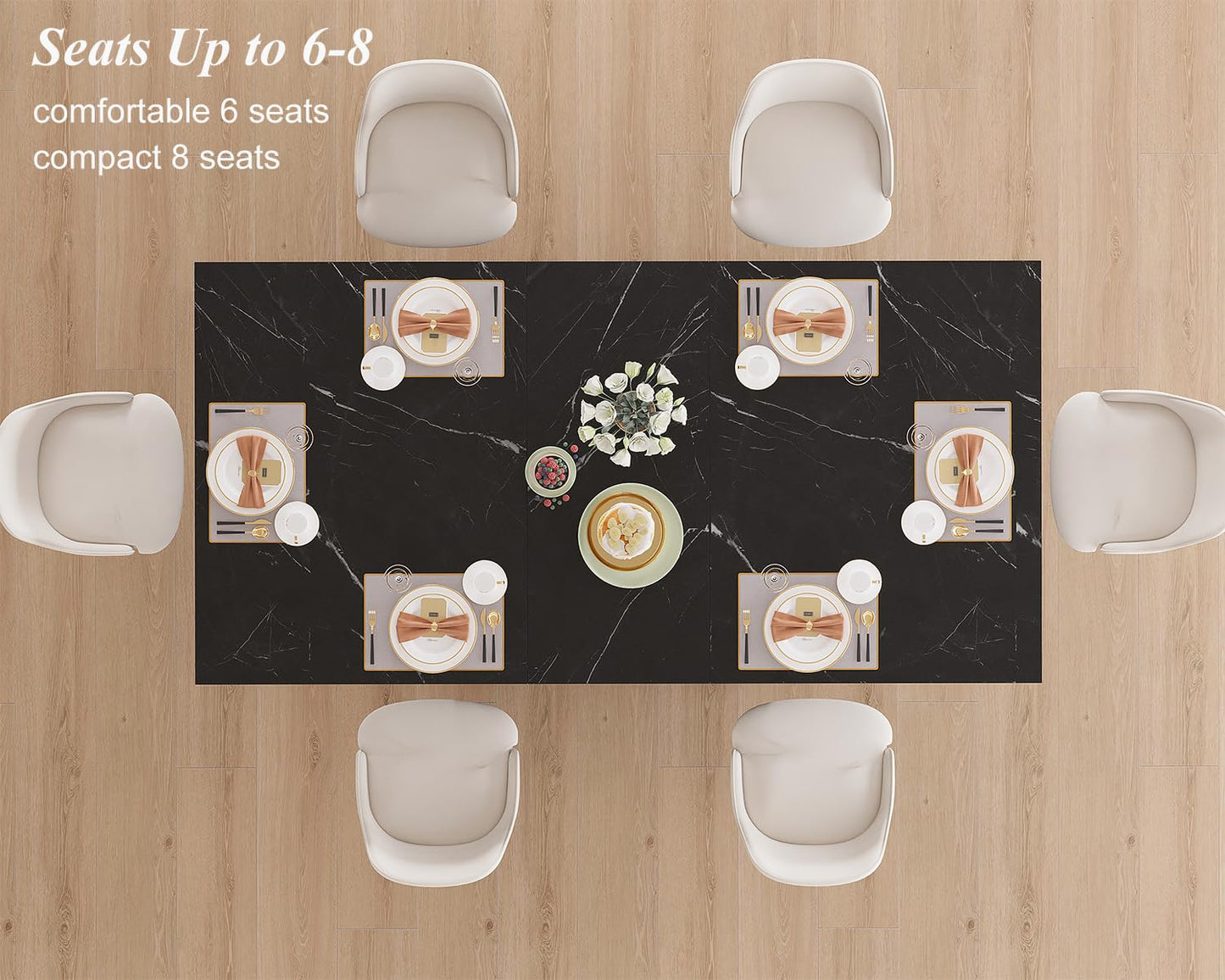 HSH Modern Black Dining Table1
