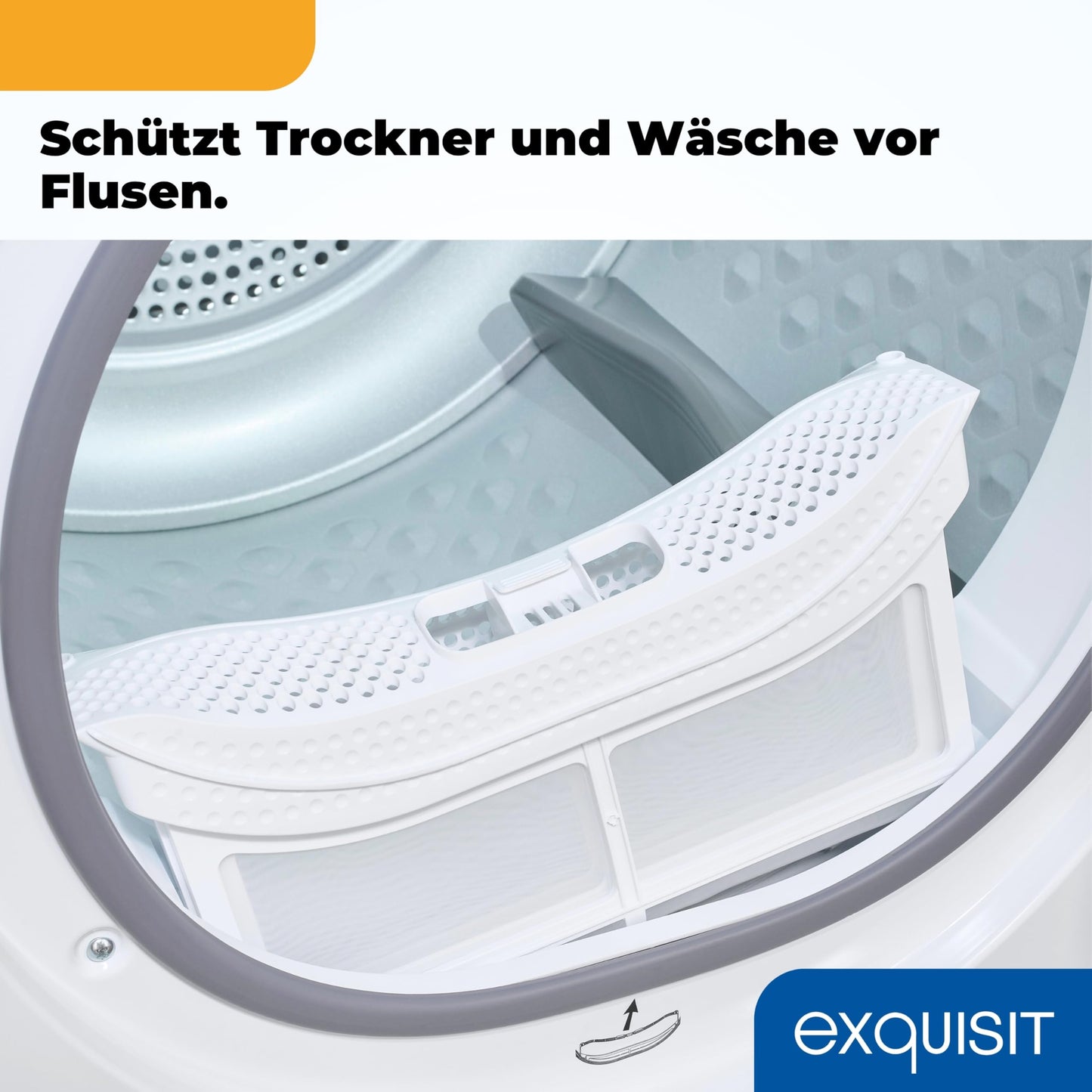 Exquisit Clothes Dryer 7 kg, Dryer, Delay Start, Wrinkle Protection, Exhaust Dryer, 15 Programmes, Child Lock, Energy Class G, TAE70-70 White