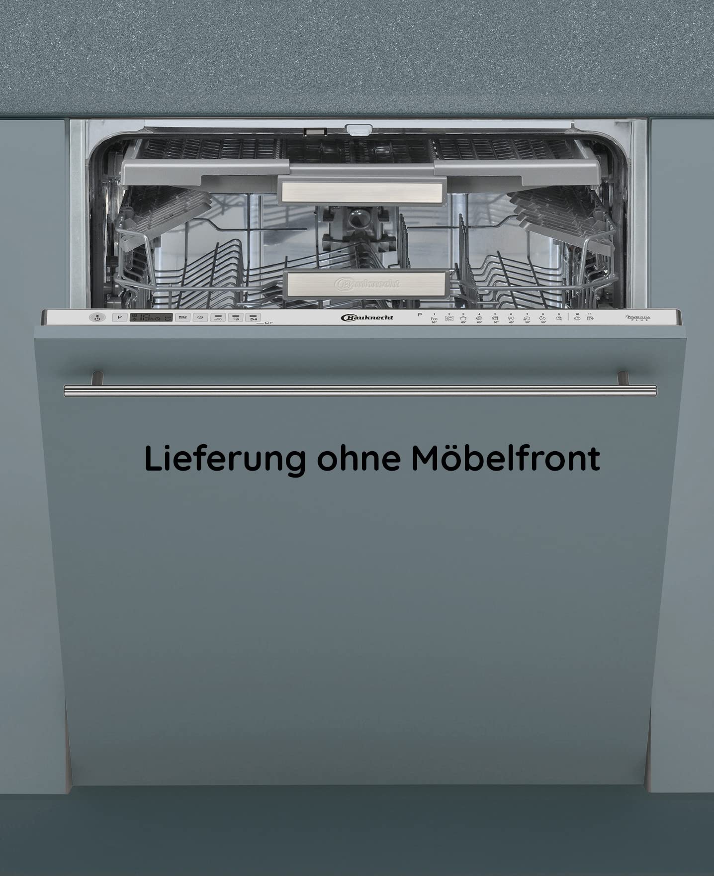 Bauknecht BCIO 3T341 PLET Fully Integrated Dishwasher 60 cm / Stainless Steel / 14 Place Settings / 10 Standard Programmes and 1 Sensor Program / PowerClean / ActiveDry / Cutlery Drawer / Full Water