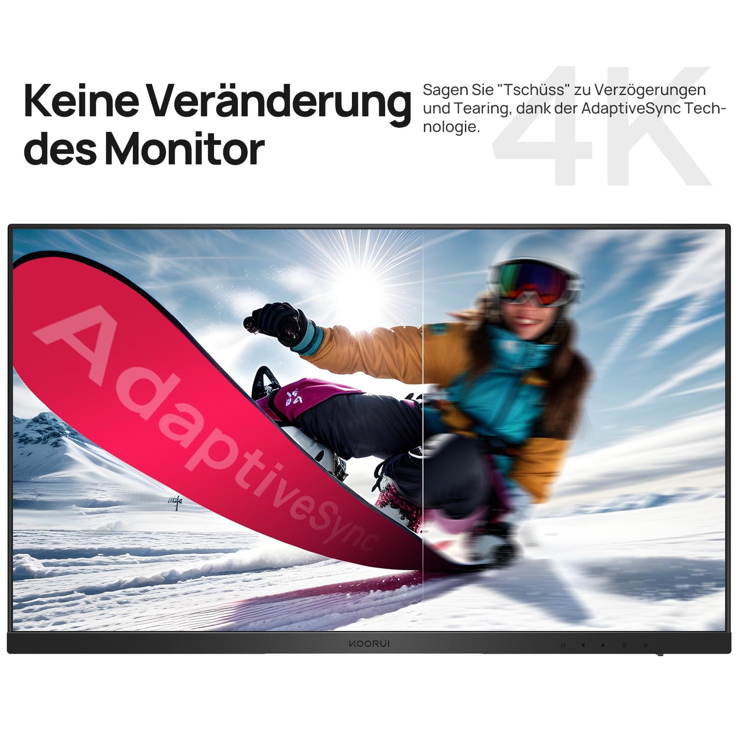 KOORUI E2711F 27 Inch Monitor, FHD 1920 x 1080 100Hz PC Monitor, Adaptive Sync HDMI 1.4, Eye Care Screen, -5° ~ 15° Tilt, VESA 100 x 100 mm