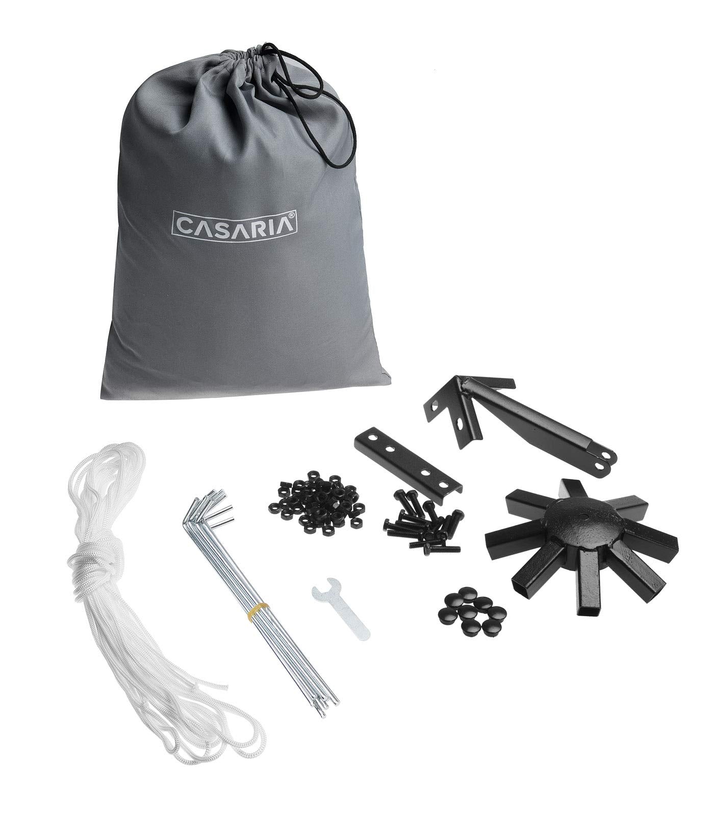 Casaria Lorca Gazebo Garden Tent 3 x 3 m Metal Water-Repellent Luxury